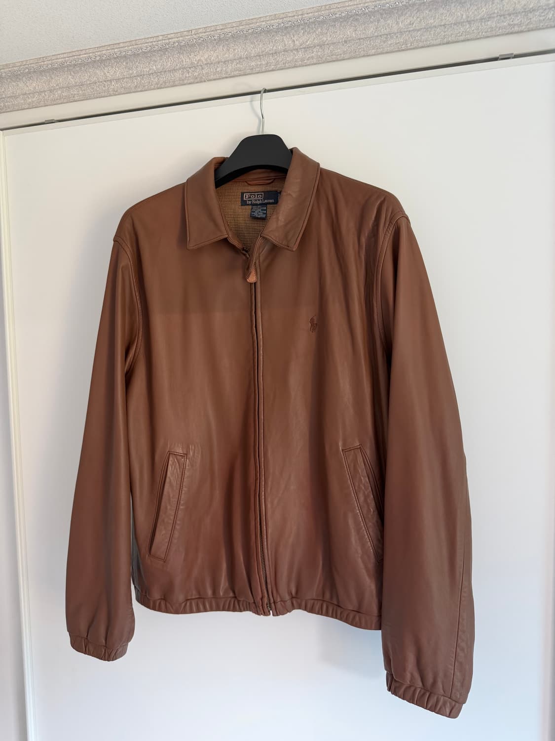 [L] 폴로 맥스웰 가죽 자켓 브라운 상품이미지4