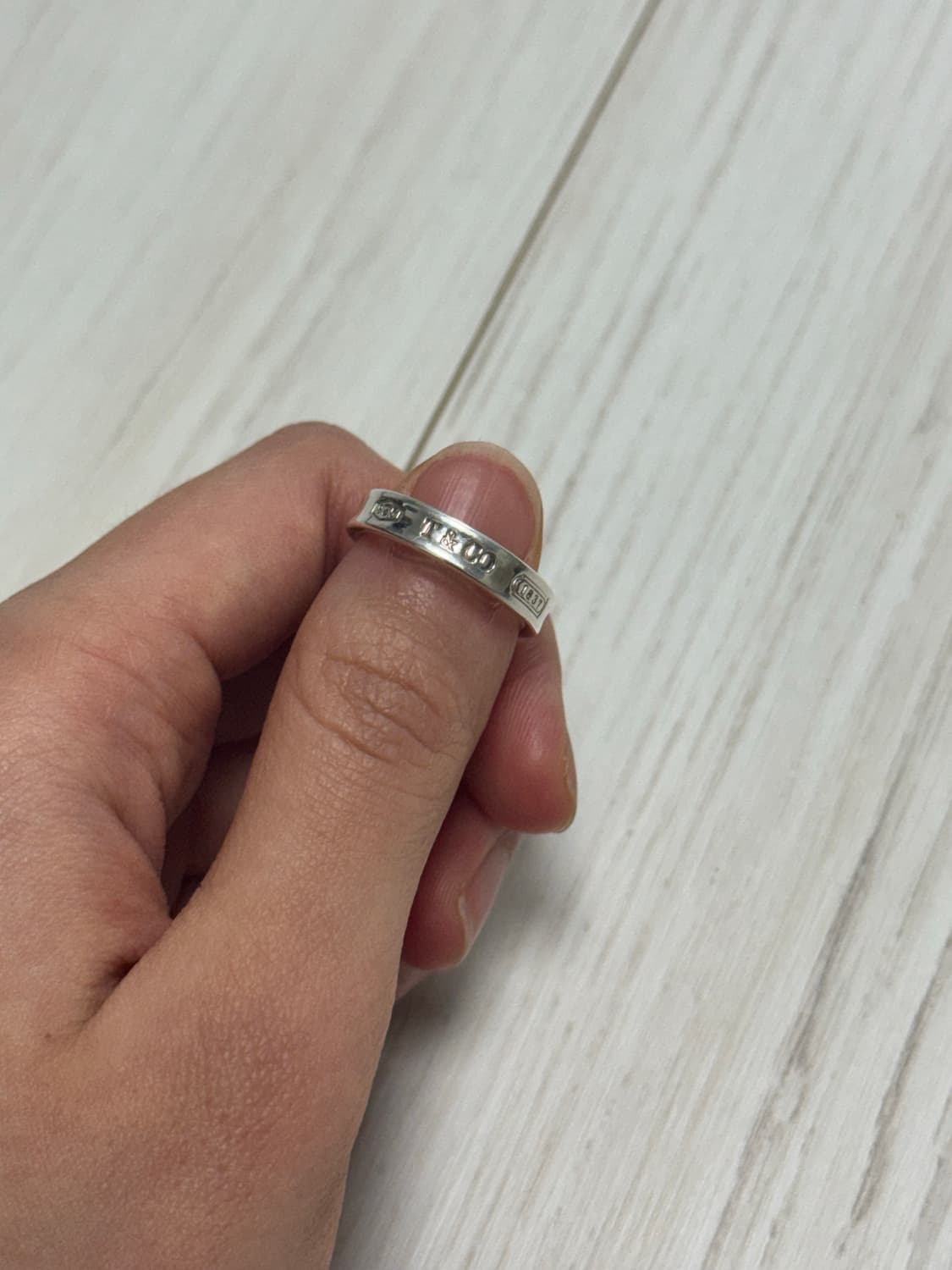 티파니 앤 코 1837 링 네로우 실버 상품이미지3