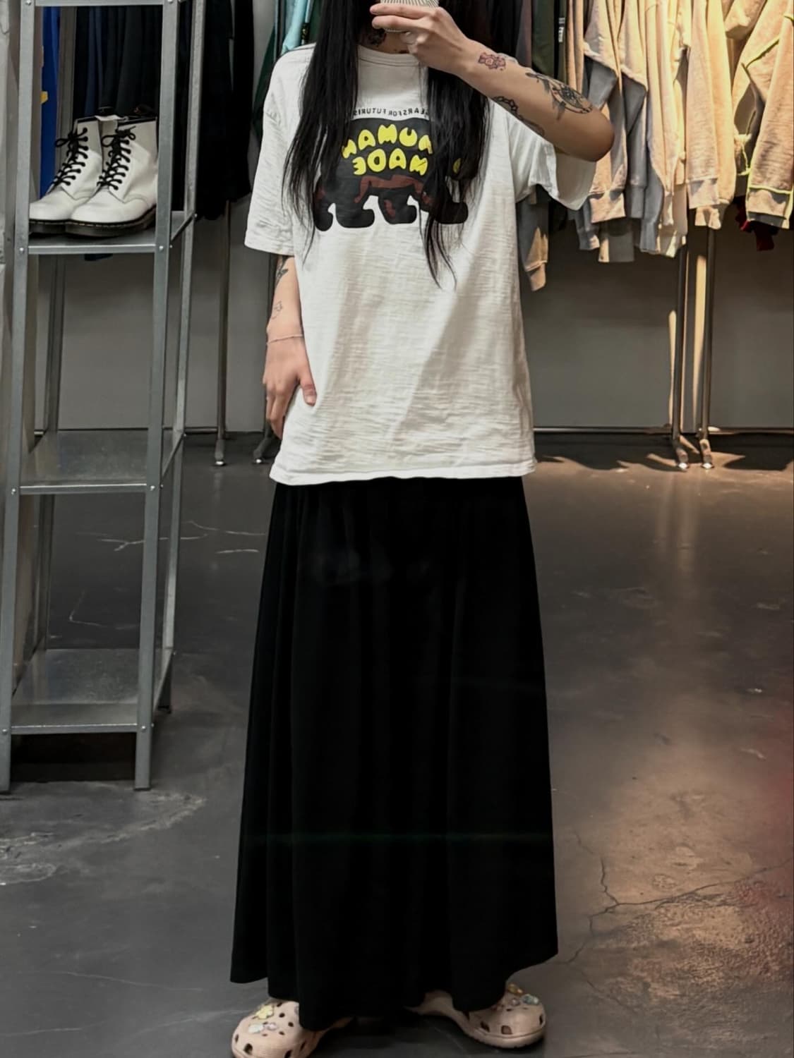 휴먼메이드 그래픽 화이트 반팔 A3811 상품이미지1