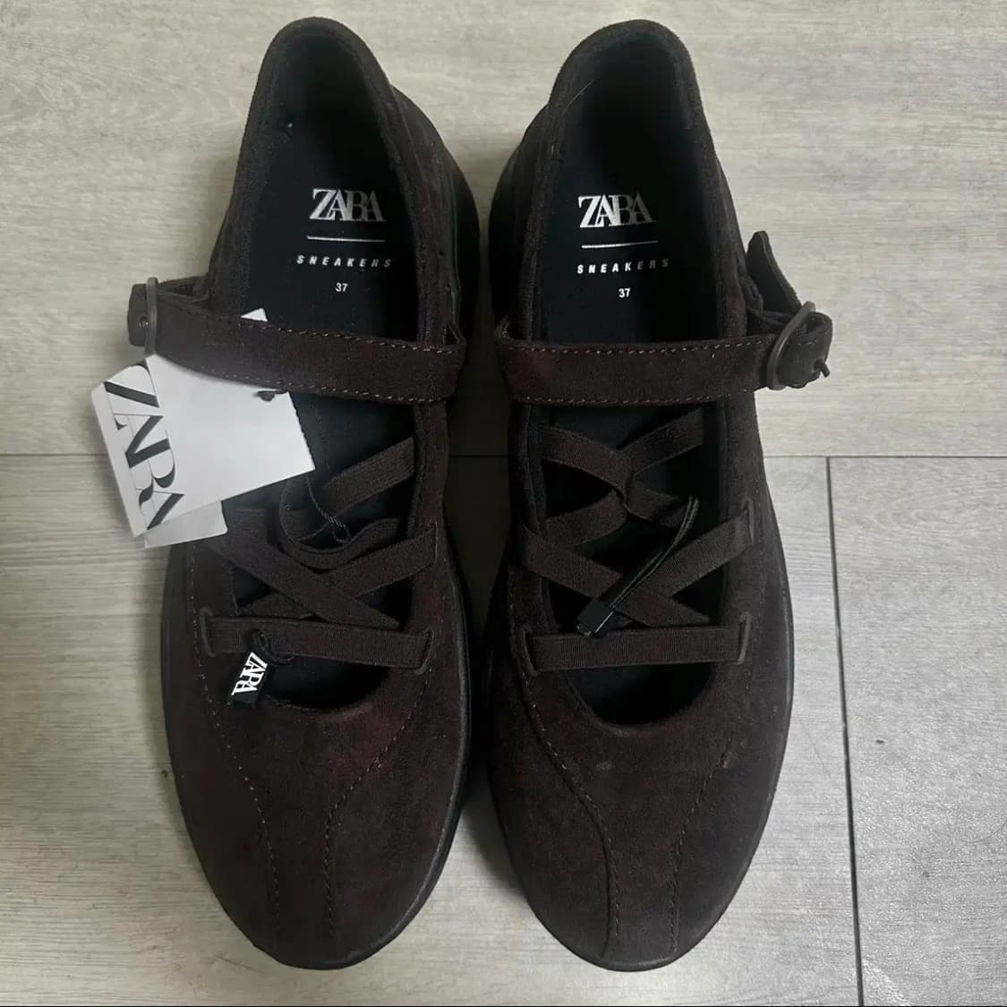 [새상품] 자라 메리제인 브라운 37 (240) 상품이미지1