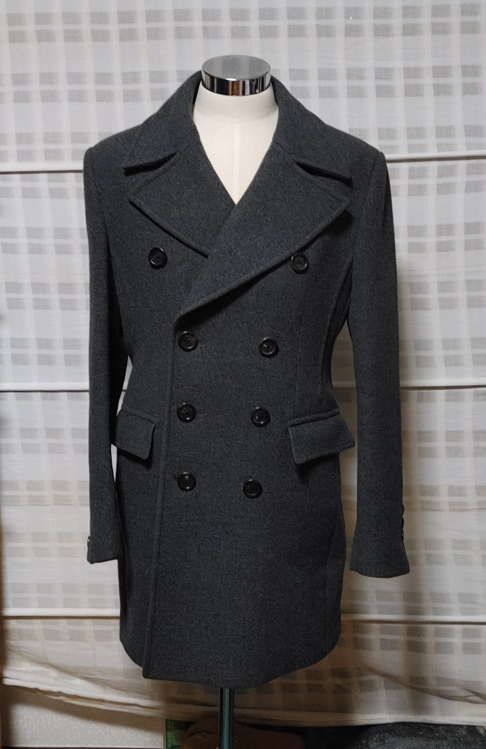 (한섬) 시스템 옴므 그레이 더블 코트 105 상품이미지3