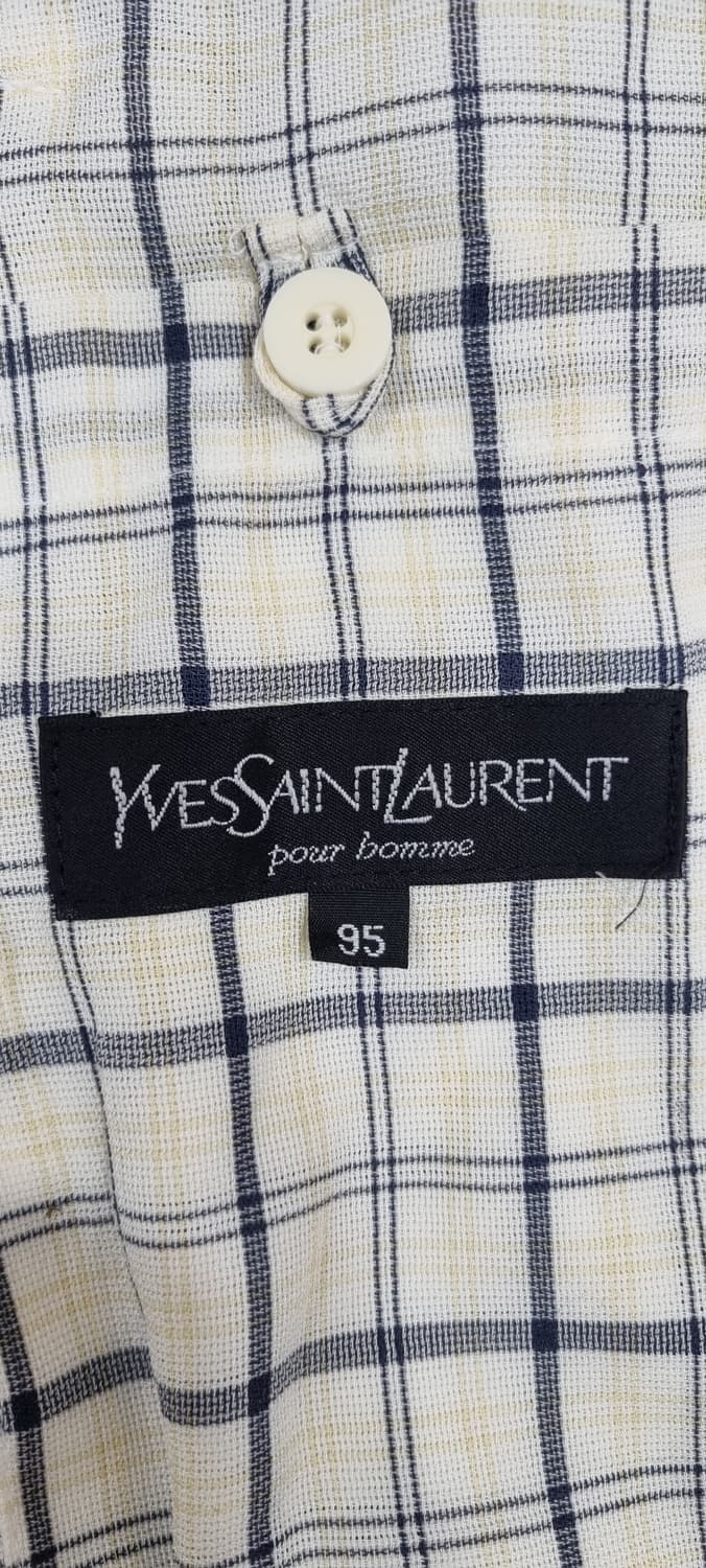 입생로랑 YSL 체크 여름 블루종 자켓 M _ 남성 상품이미지9
