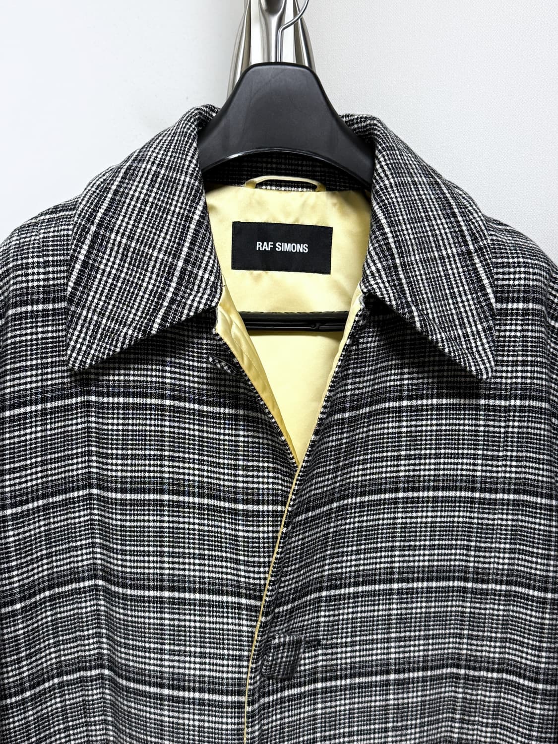 라프시몬스 18fw 카반 울 체크코트 46 상품이미지3