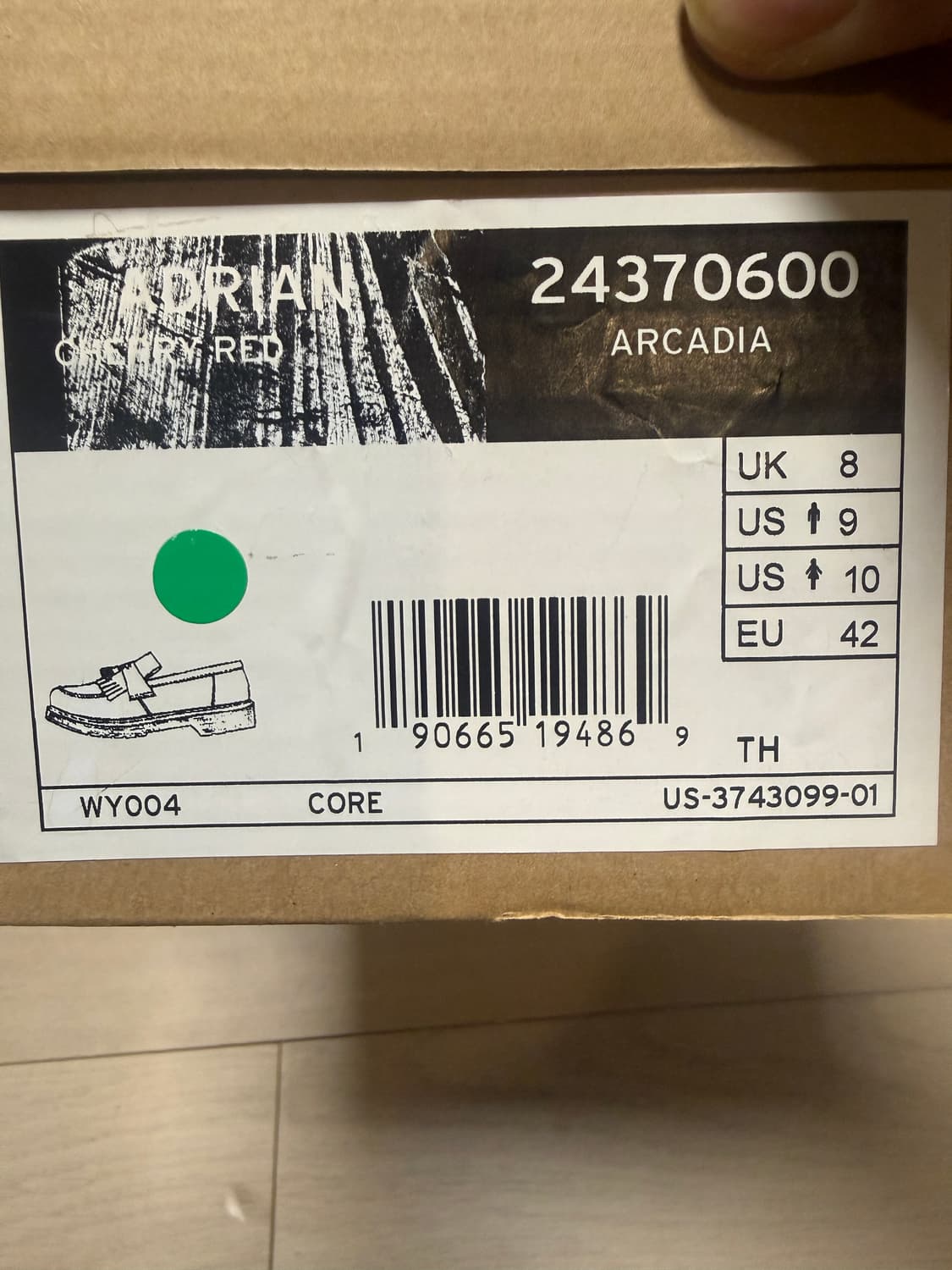 닥터마틴 아드리안 폴리쉬드 스무스 체리레드 상품이미지7