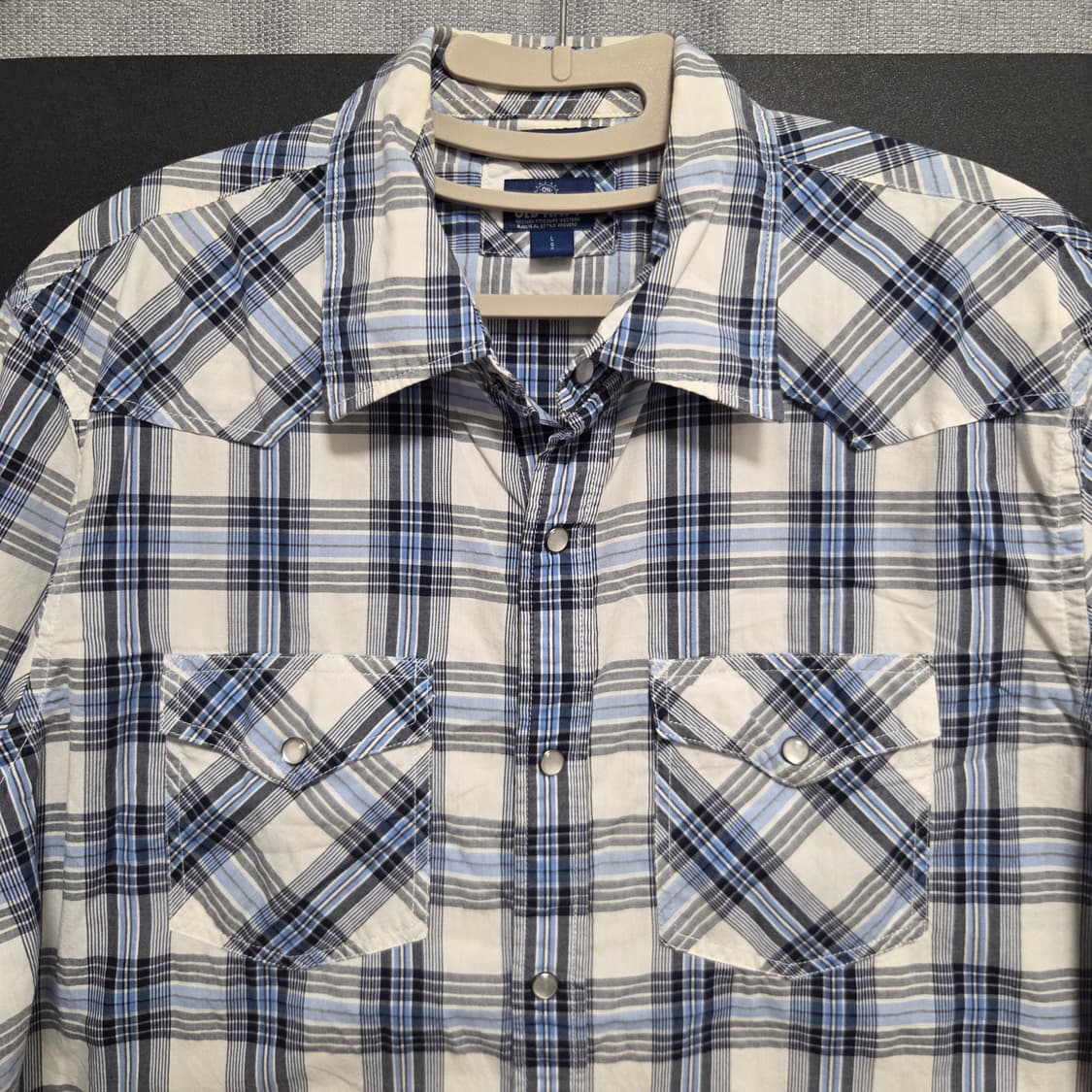 Old Navy 웨스턴 반팔 체크 셔츠 L-XL(100-105) 상품이미지2