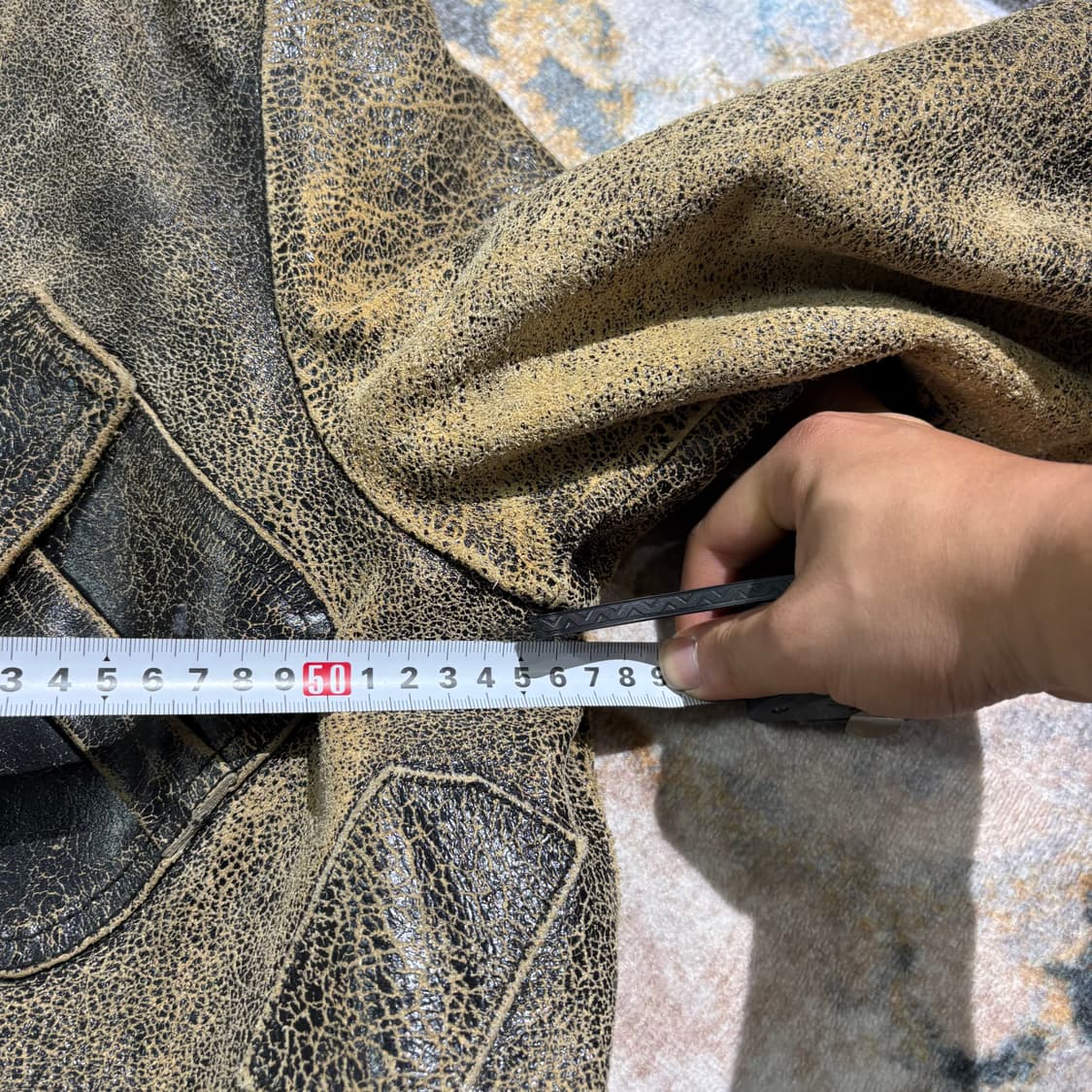 아르마니 90s 빈티지 가죽자켓 상품이미지8