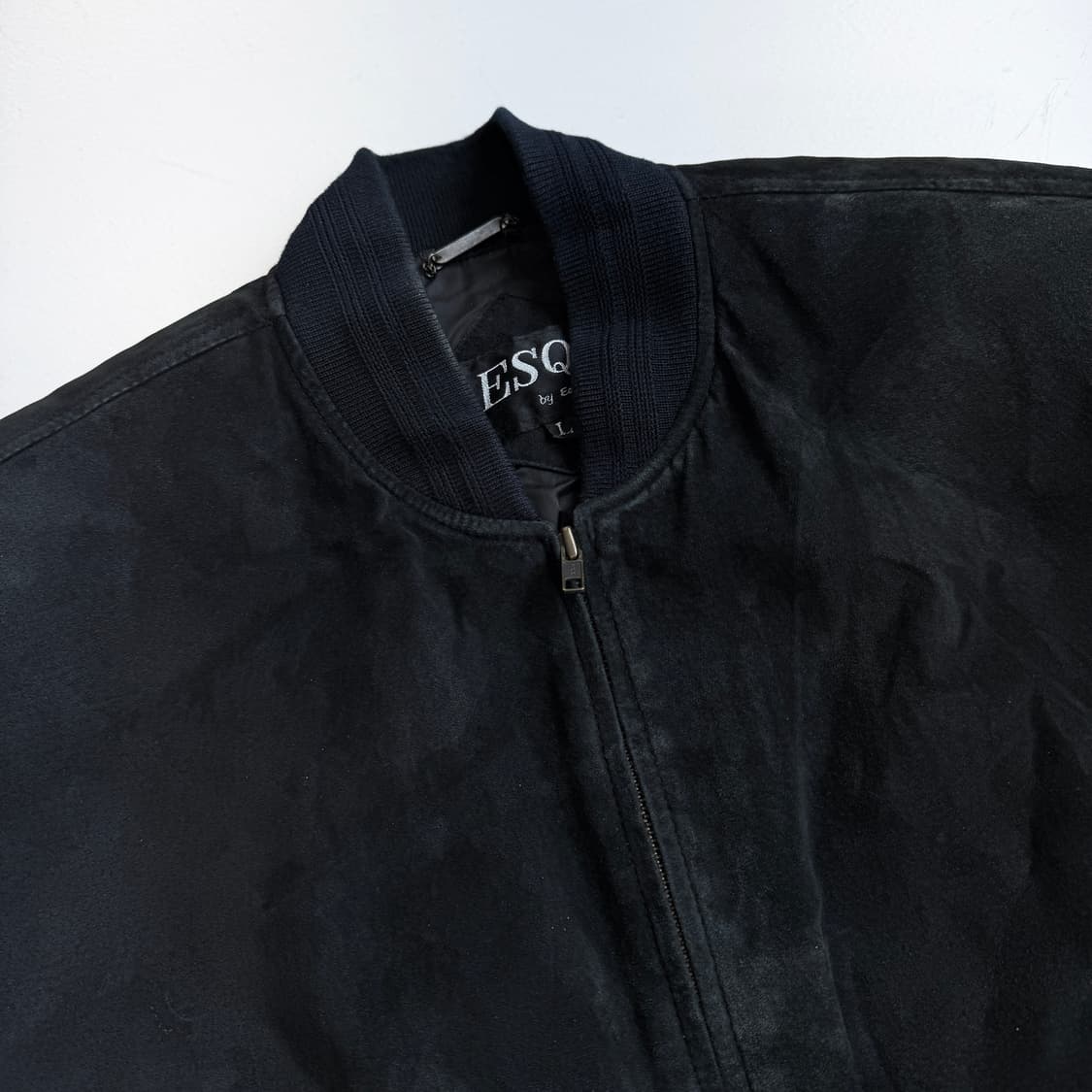 리얼레더 90s 빈티지 스웨이드 봄버 레더 가죽자켓 상품이미지4