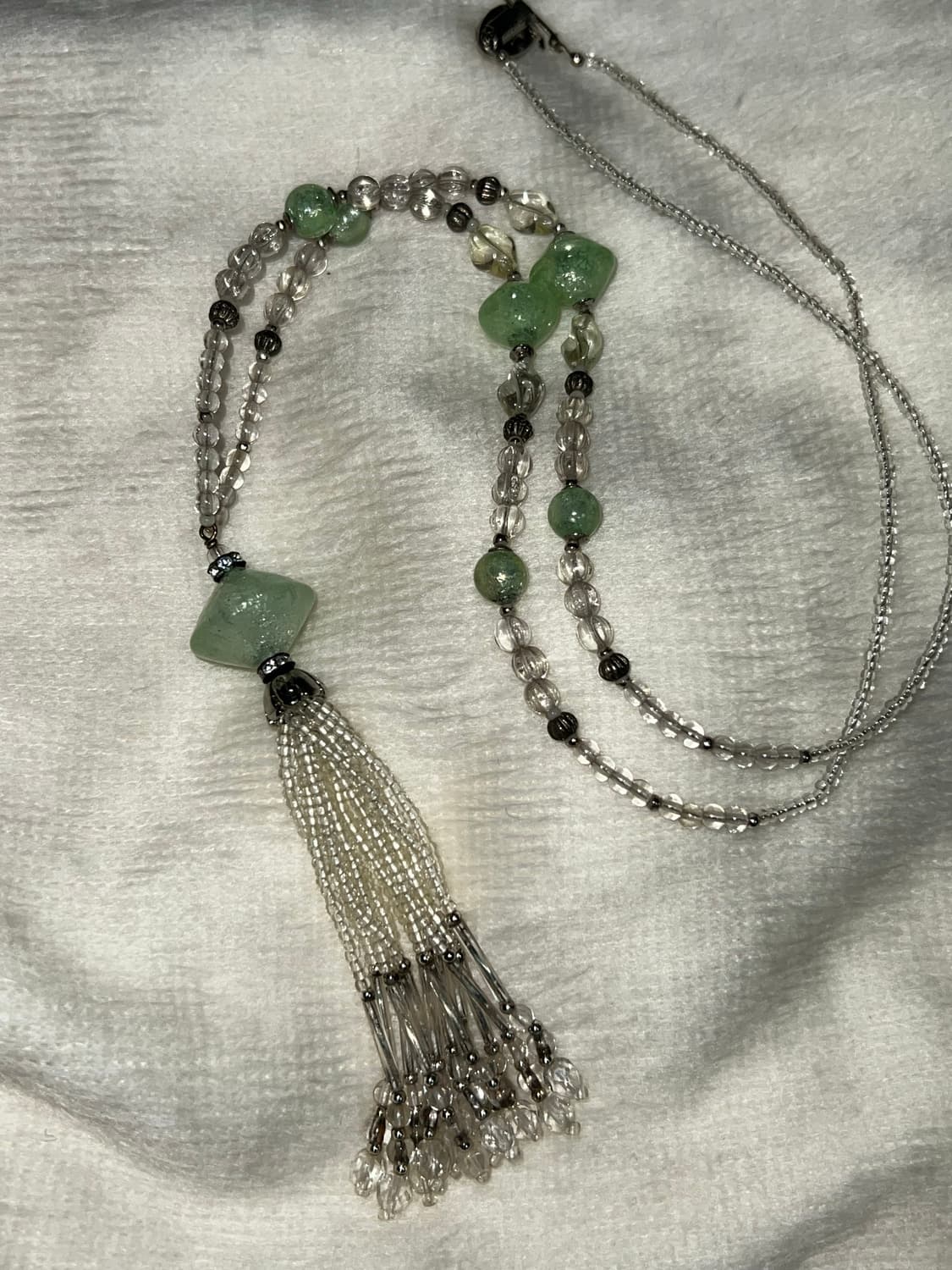 오리엔탈 동양풍 에스닉 그린 목걸이 상품이미지1