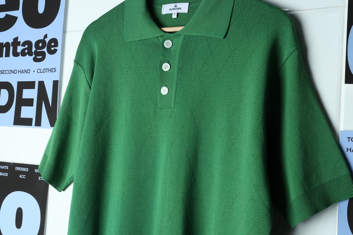 (L-2XL) 아워스코프 반팔 티셔츠 그린 폴리 기능성 박시-H31871 상품이미지5