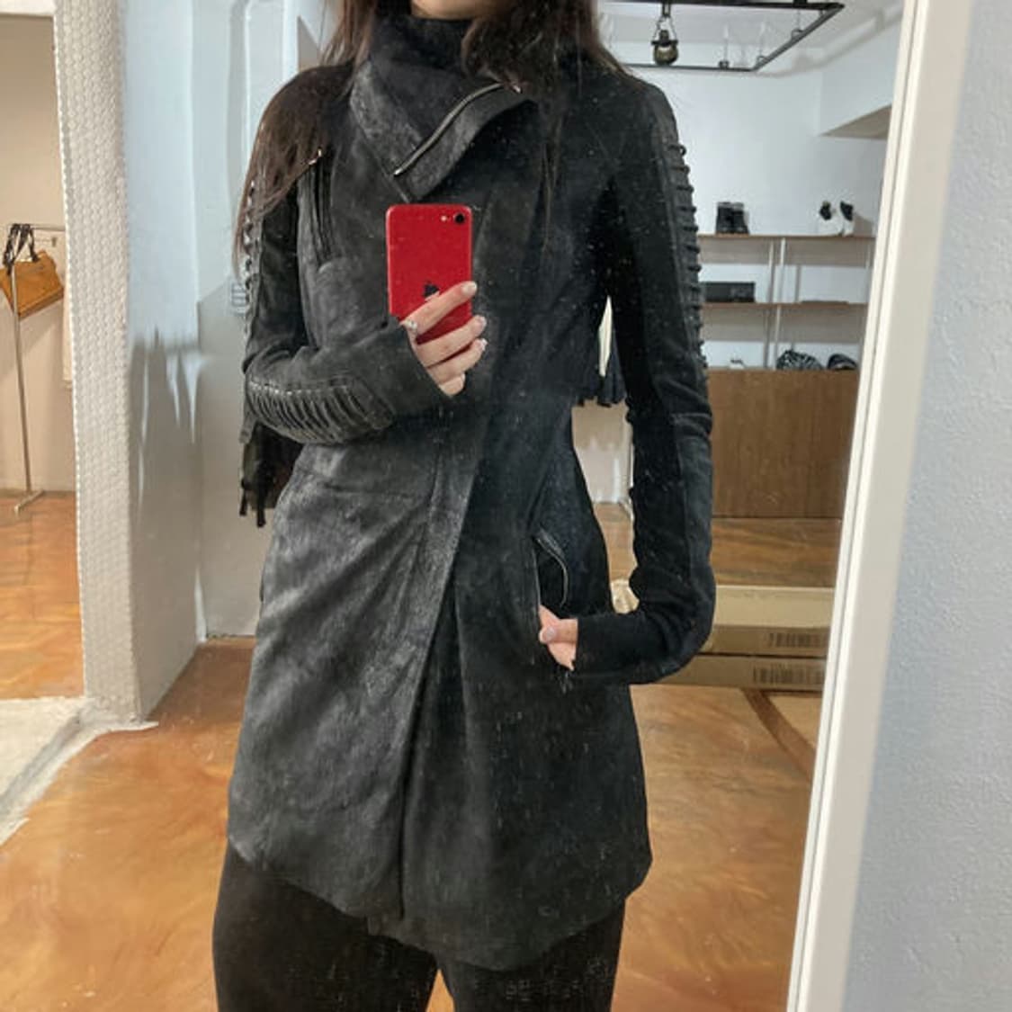 릭 오웬스(Rick Owens) 아카이브 슬리브 디테일 롱 자켓 상품이미지2
