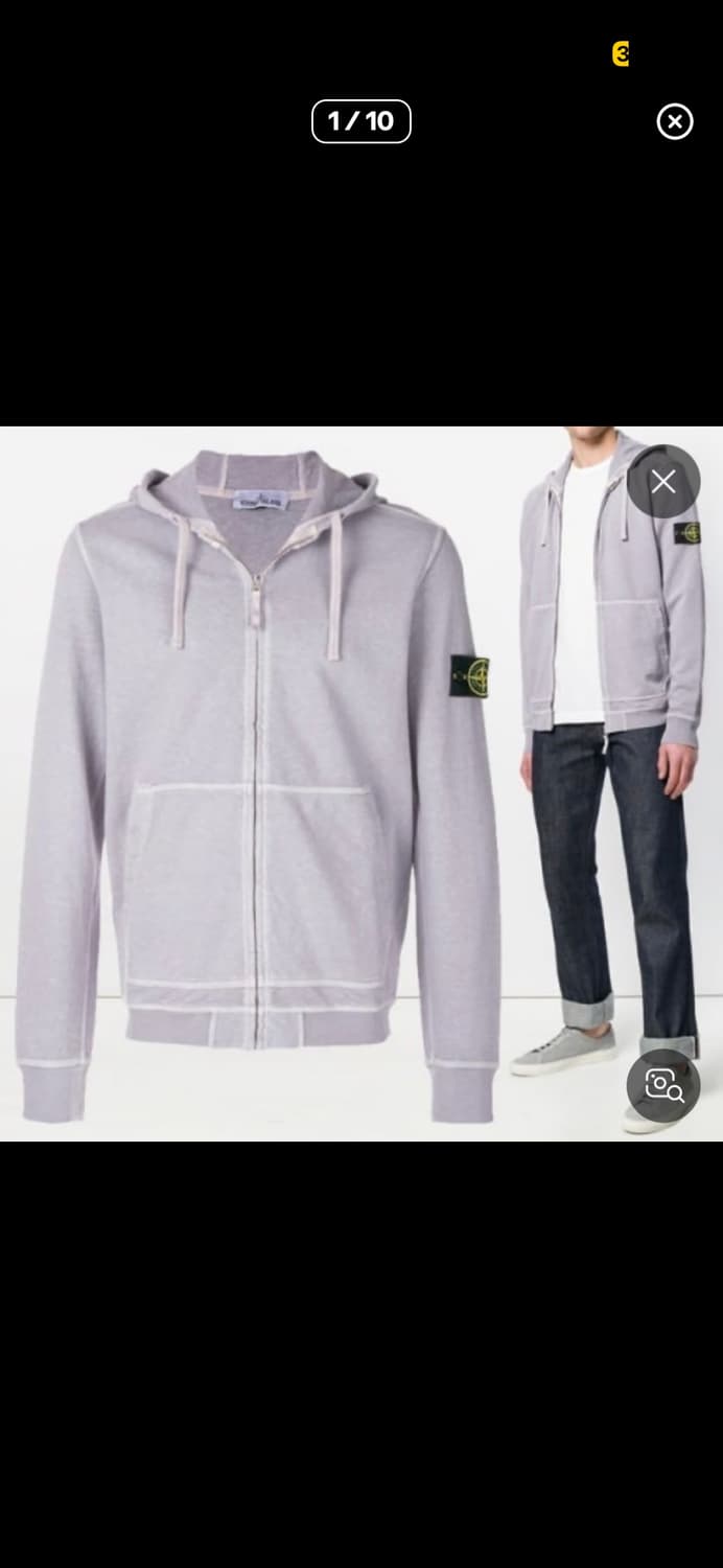 스톤아일랜드 가먼트 후드집업(라이트 라벤더) 상품이미지8