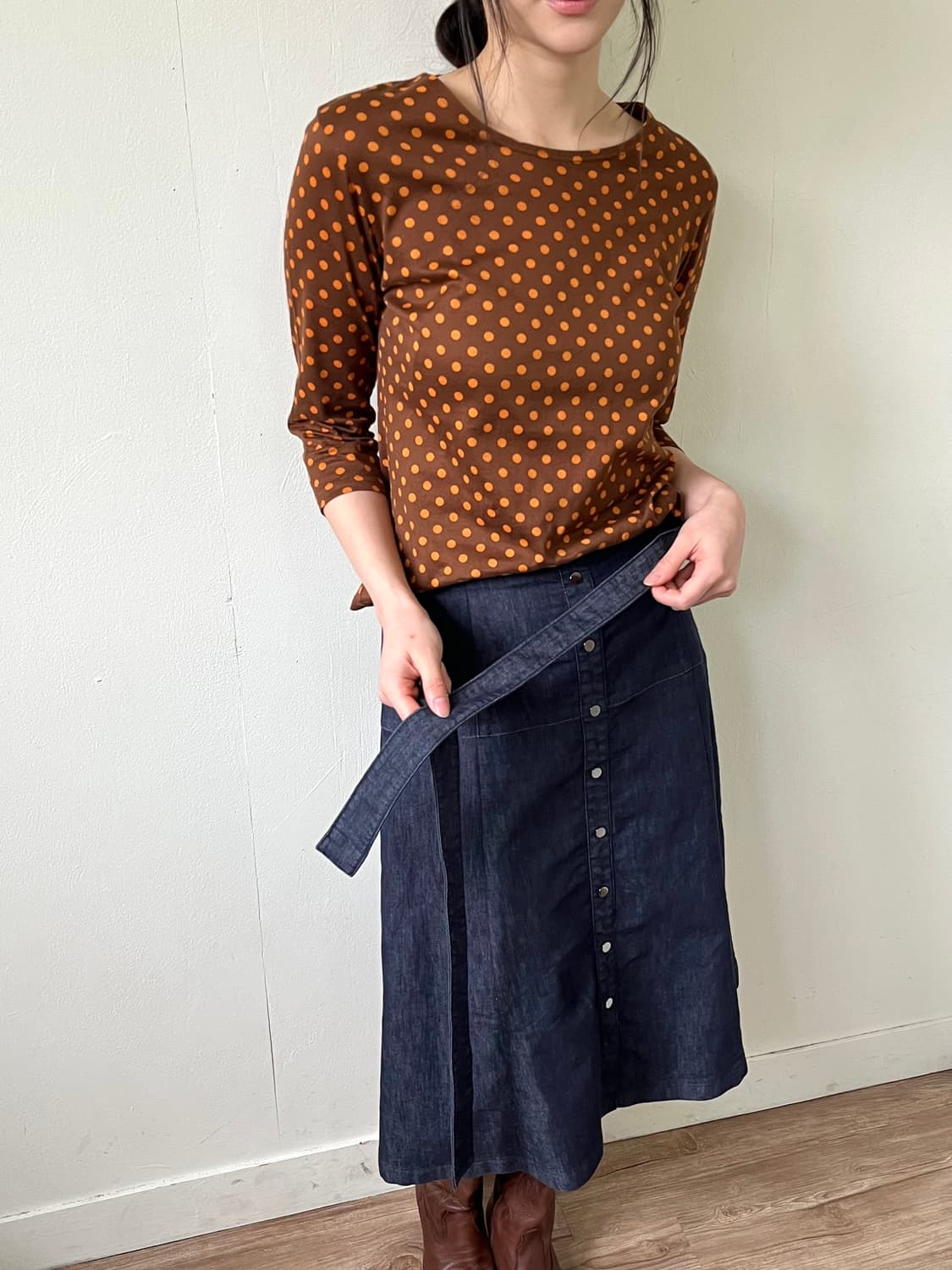 GARE DE LYON 오렌지 도트 탑 상품이미지7