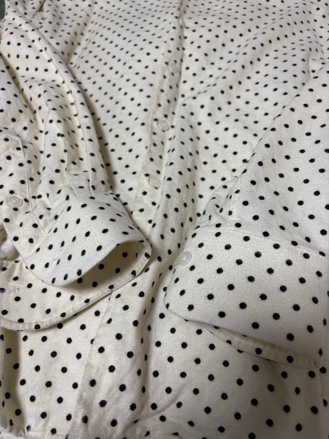 도트 긴팔셔츠 상품이미지3