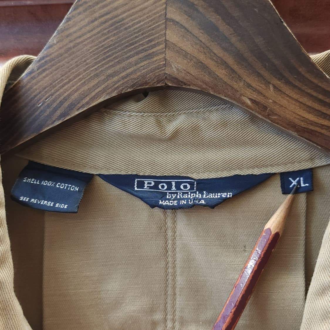 90s 폴로 랄프로렌 사파리 자켓 벨티드 자켓 바이커 xl 상품이미지4
