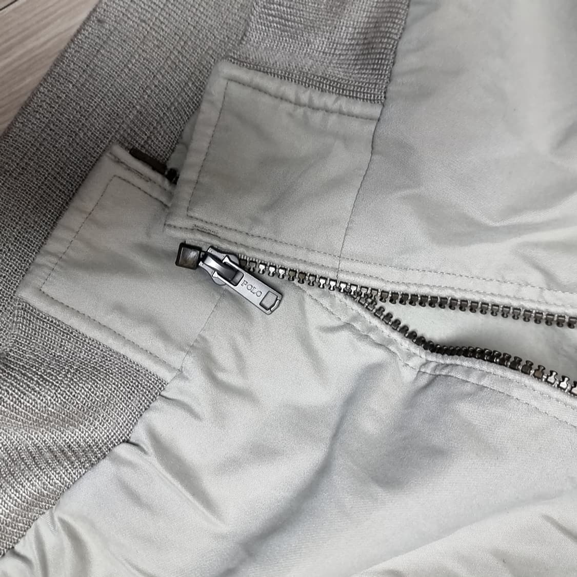 미제 usa 80s 빈티지 폴로 랄프로렌 베이지색 바람막이 점퍼 (XL) 상품이미지7