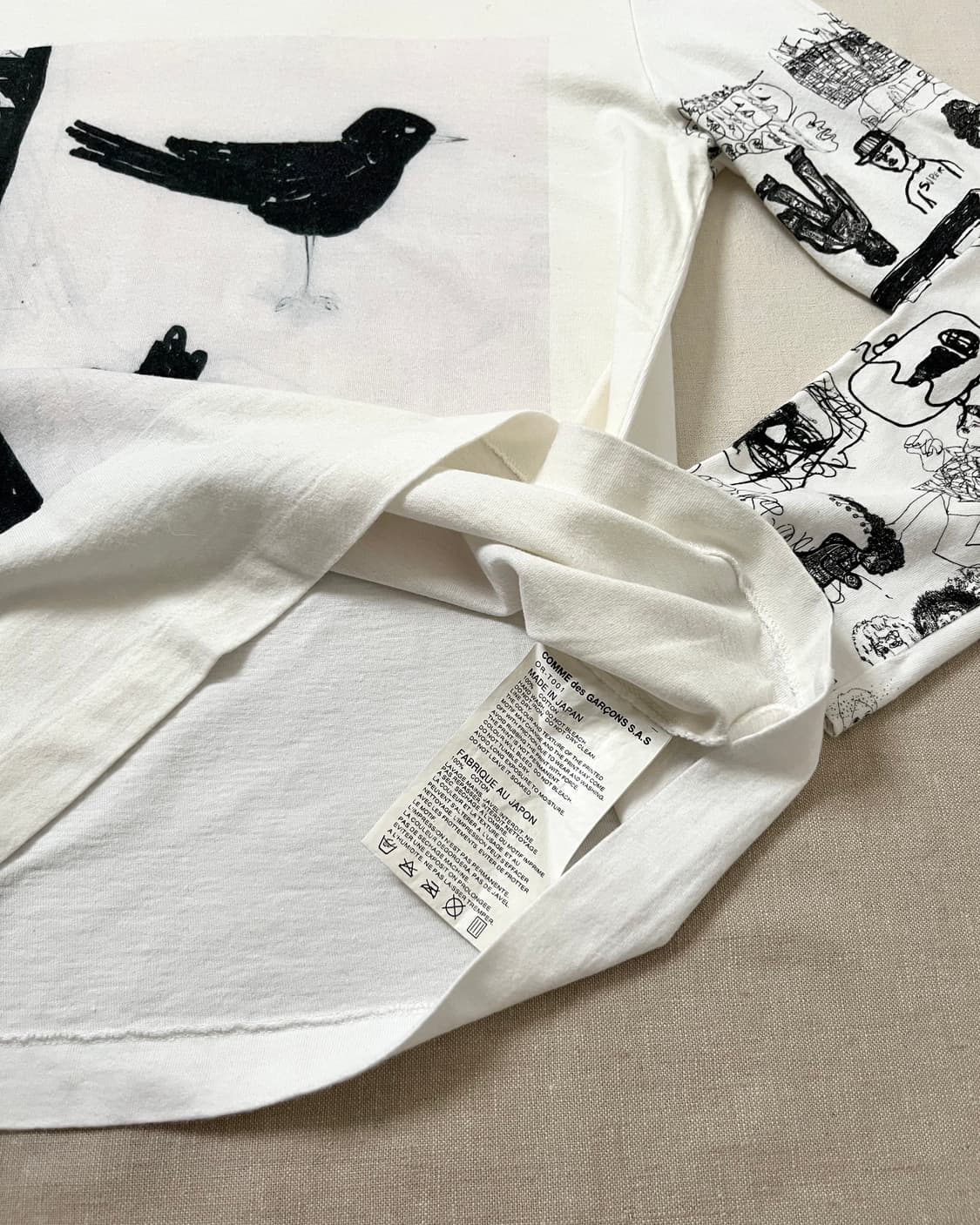 꼼데가르송 셔츠 아트워크 롱슬리브 티셔츠 comme des garcons 상품이미지5