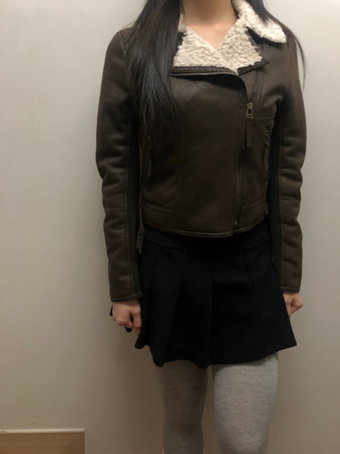 빈티지 브라운 무스탕 자켓 상품이미지2