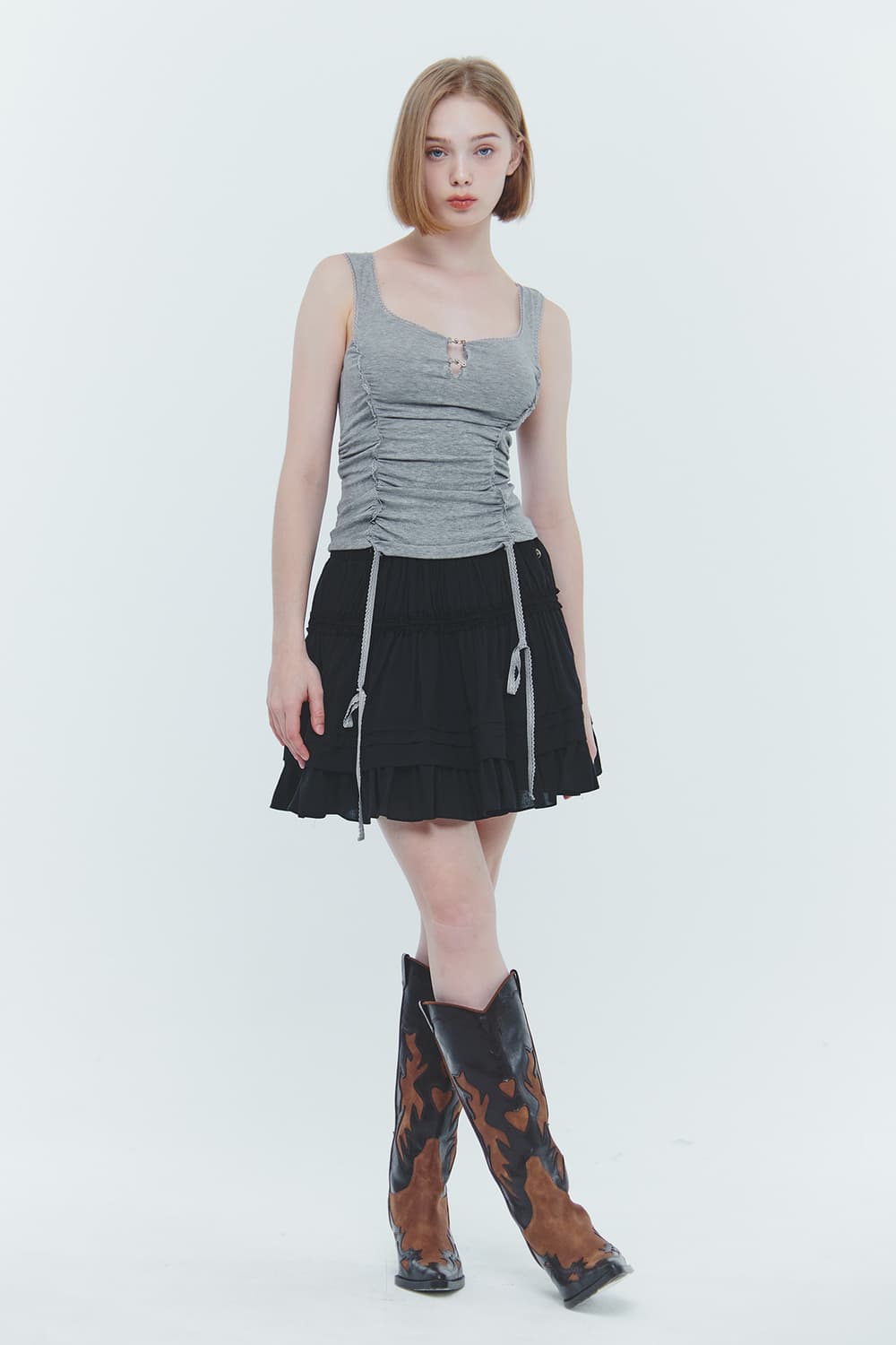 페인오어플레저 DAFFODIL TOP grey 상품이미지2