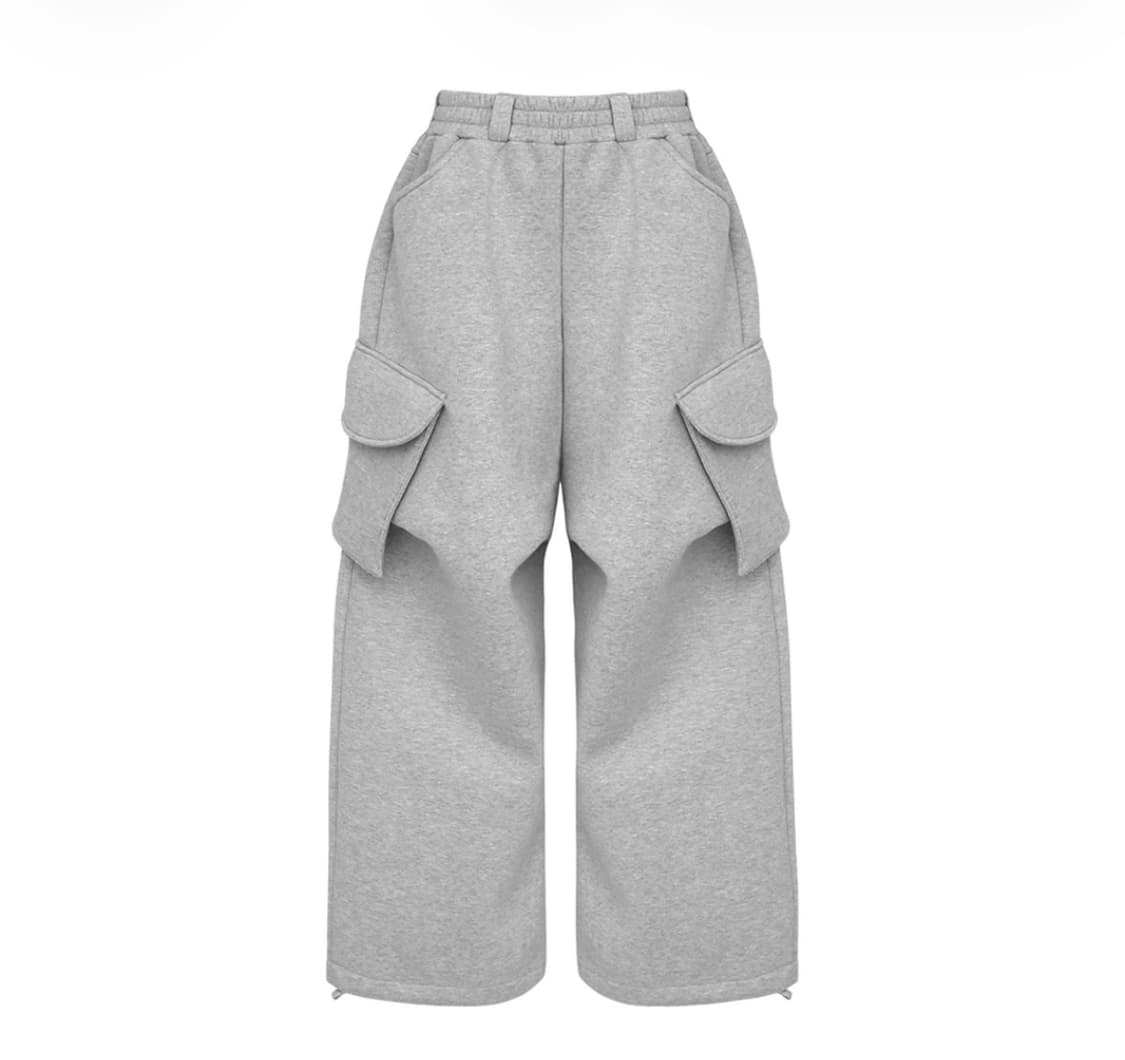 [OS] MJD 코인서울 와이드 카고 스웻 팬츠 그레이 상품이미지1