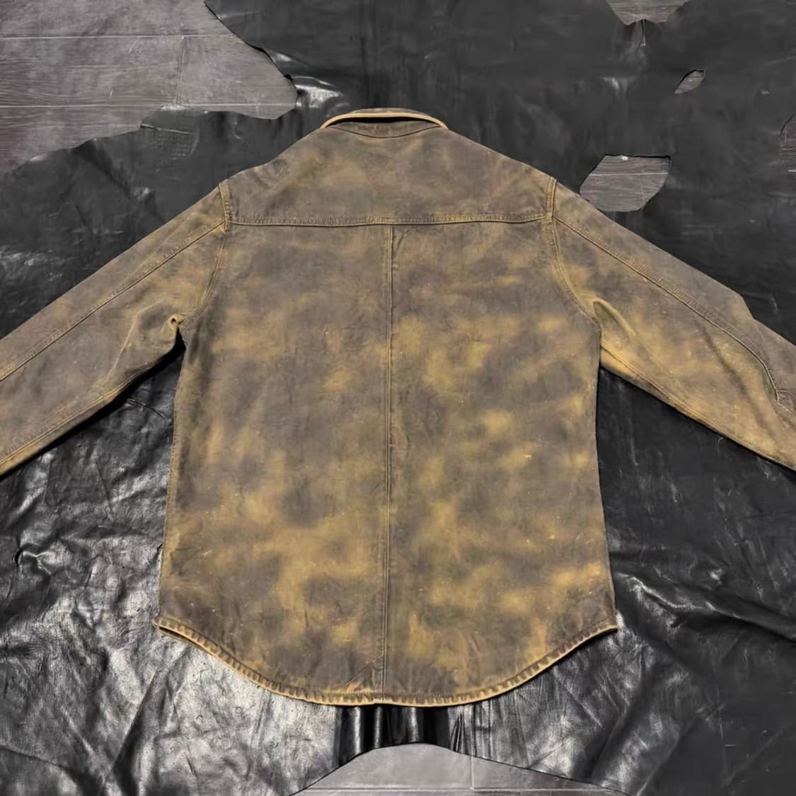 램스킨 워싱 레더 셔츠 자켓 상품이미지2