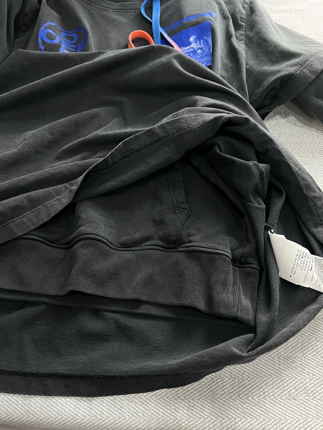 오프화이트 하드코어 카라바 레이어드 워싱 후드티 M 상품이미지8