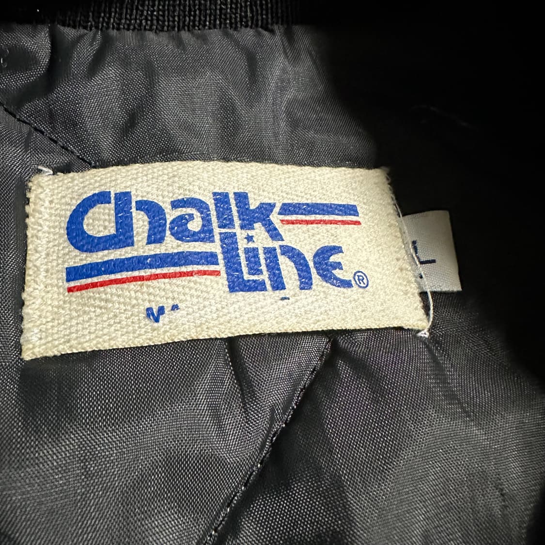 90s Chalk Line White SOX 새틴 자켓 상품이미지3