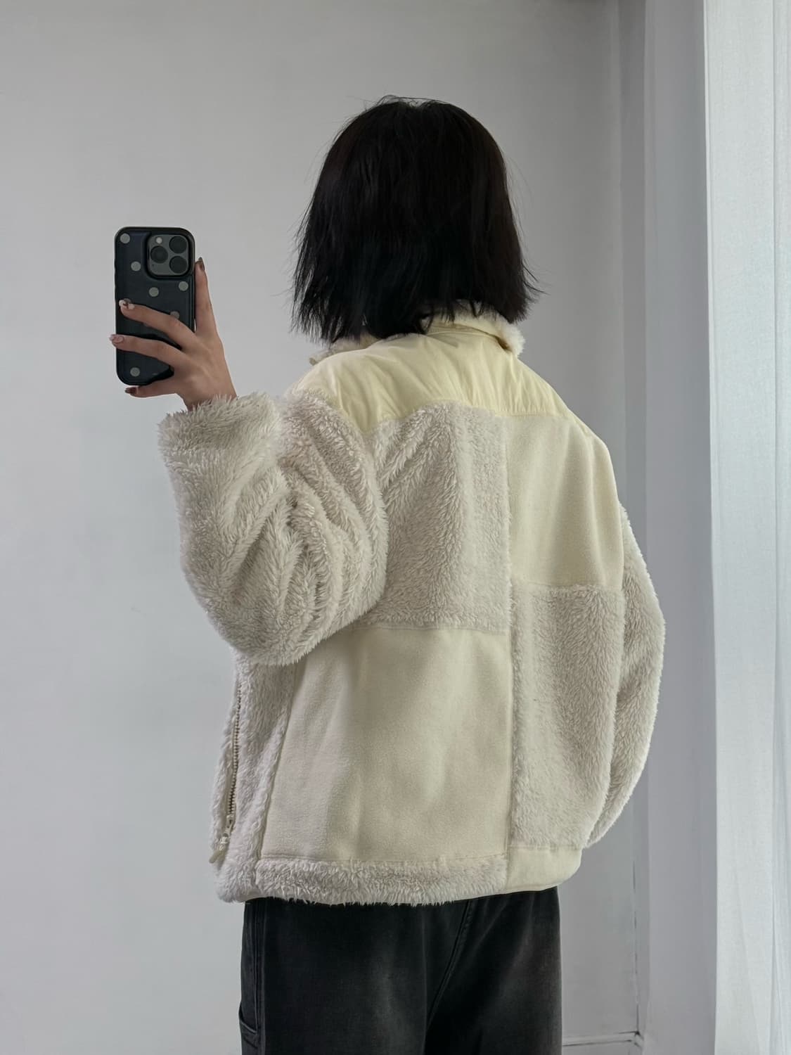 리바이스 블럭 아이보리 후리스 상품이미지4