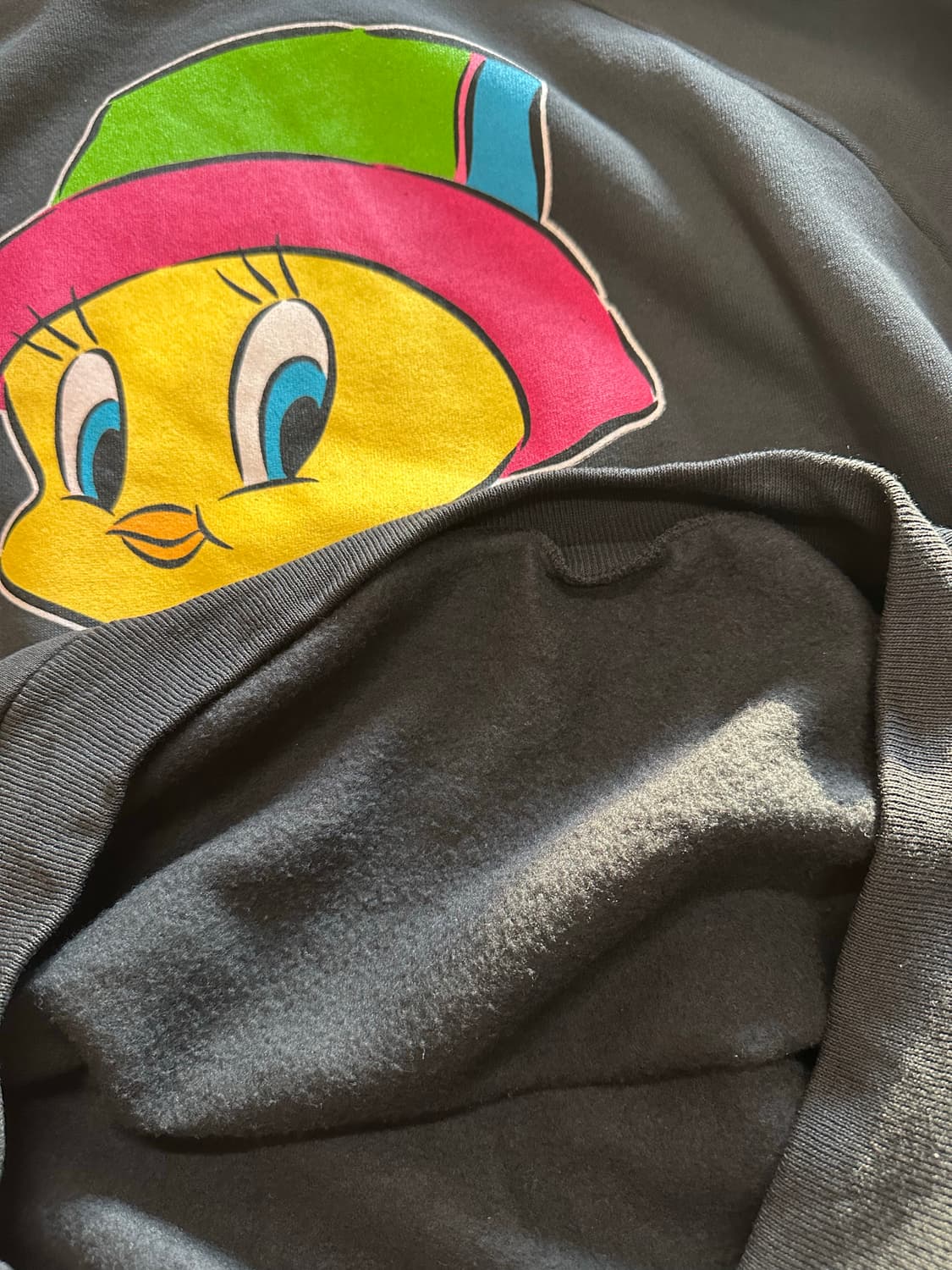 90s 루니툰즈 '힙합 트위티' 50/50 맨투맨 - 3XL 상품이미지5