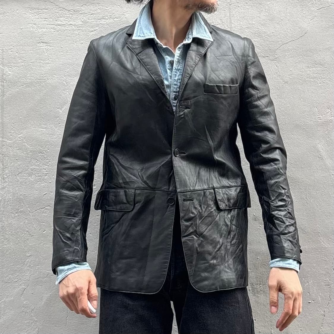 꼼샤이즘 레더 자켓 상품이미지8