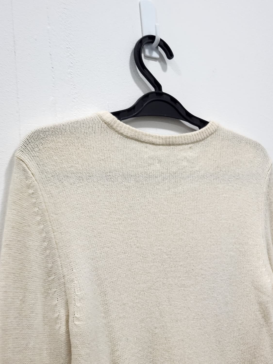 [S] 타미힐피거 램스울 혼방 아이보리 니트 여성 S 상품이미지4