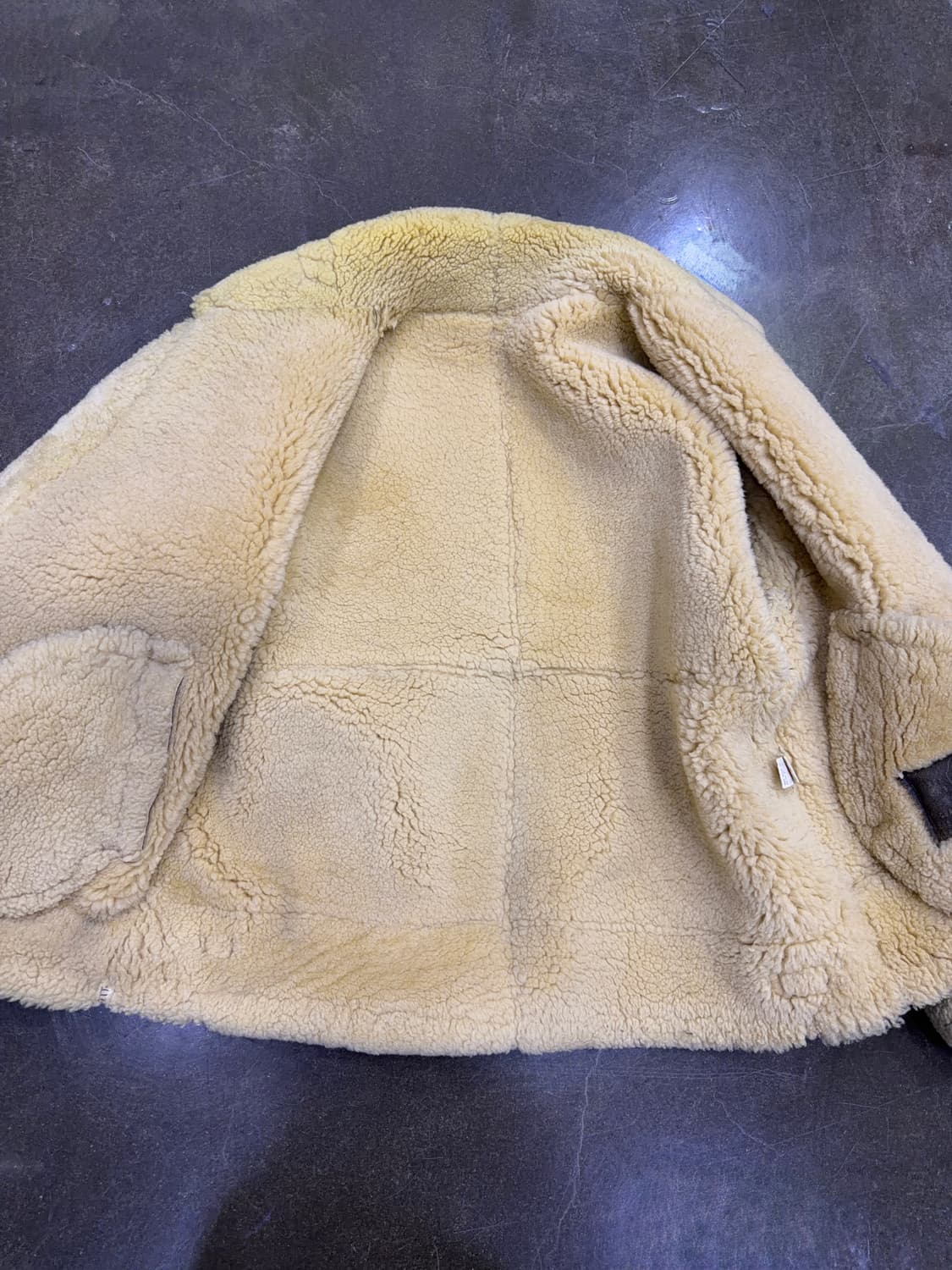 Lee 리 90's 빈티지 B-3 무스탕 가죽자켓 봄버 100 상품이미지6