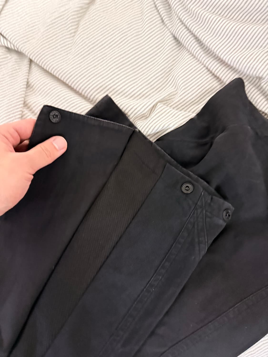 산산기어 사이드 스냅팬츠 와이드 3사이즈 상품이미지3