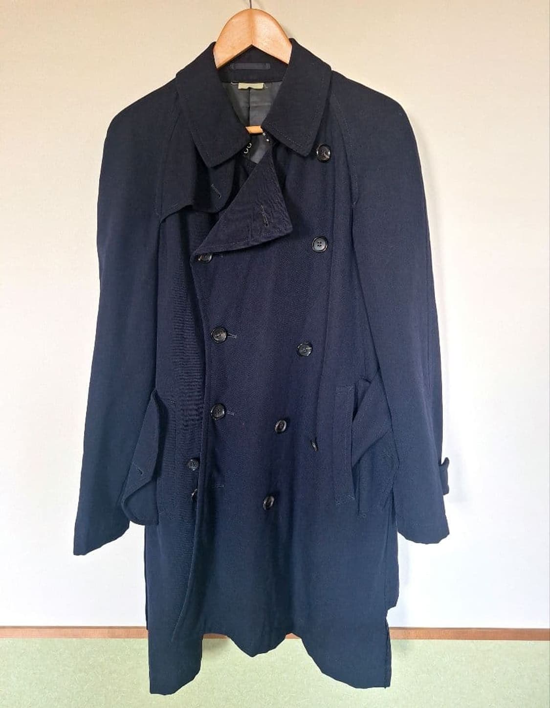 꼼데가르송 옴므 플러스 메쉬 패널 더블 브레스티드 코트 상품이미지1