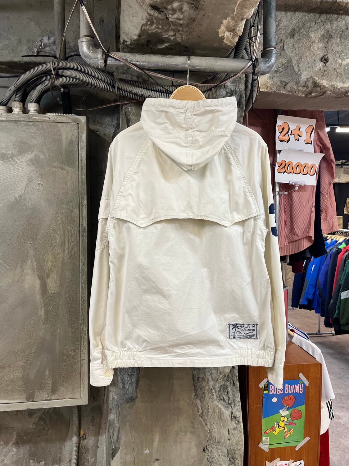 폴로 랄프로렌 빅포니 후드 자켓 화이트 L #csz2975 상품이미지2