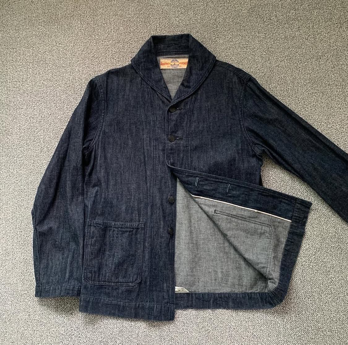 리얼맥코이 데님 숄컬러 유틸리티 자켓 38 L 상품이미지2