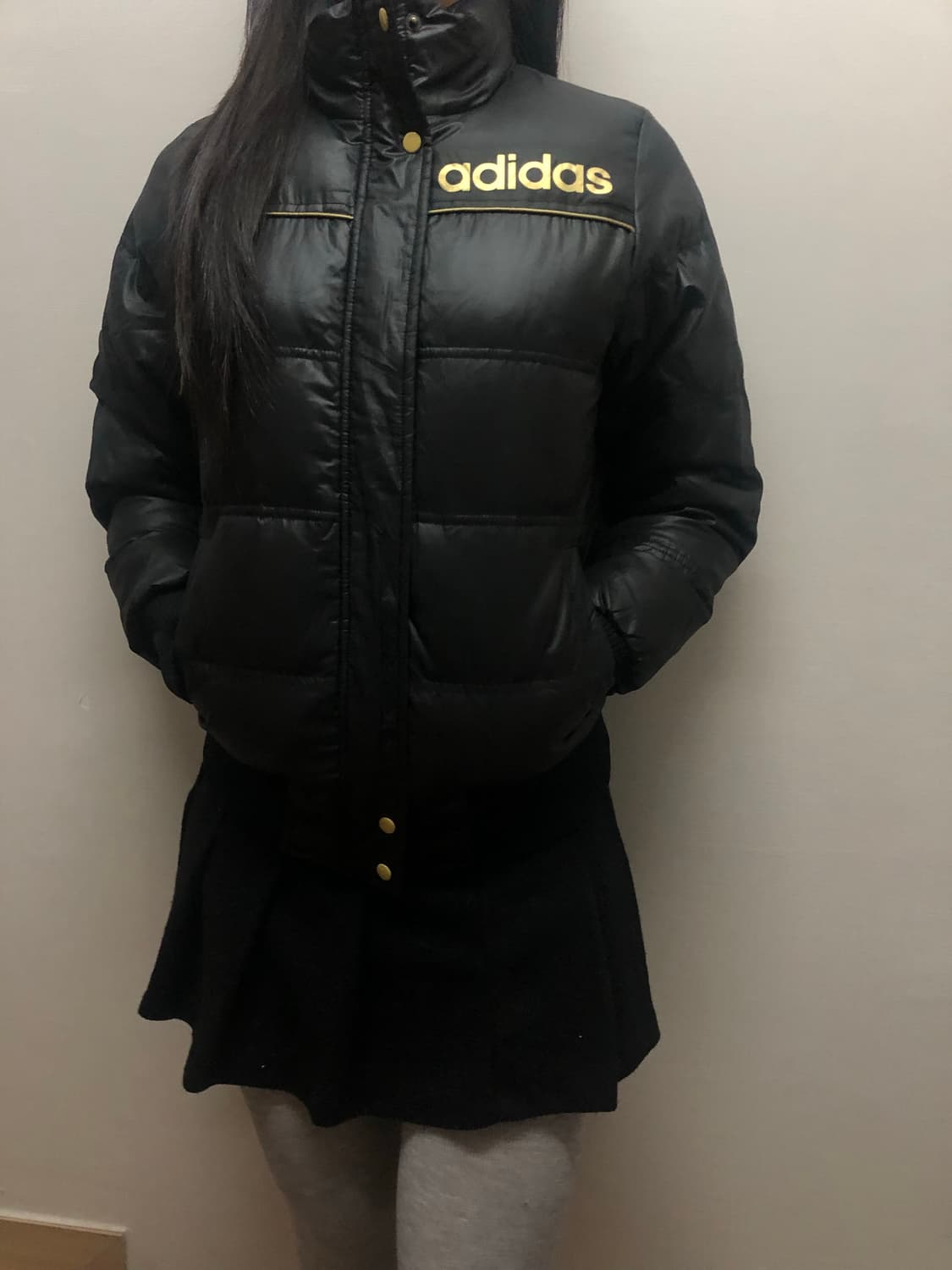 빈티지 아디다스 블랙 패딩 점퍼 상품이미지3