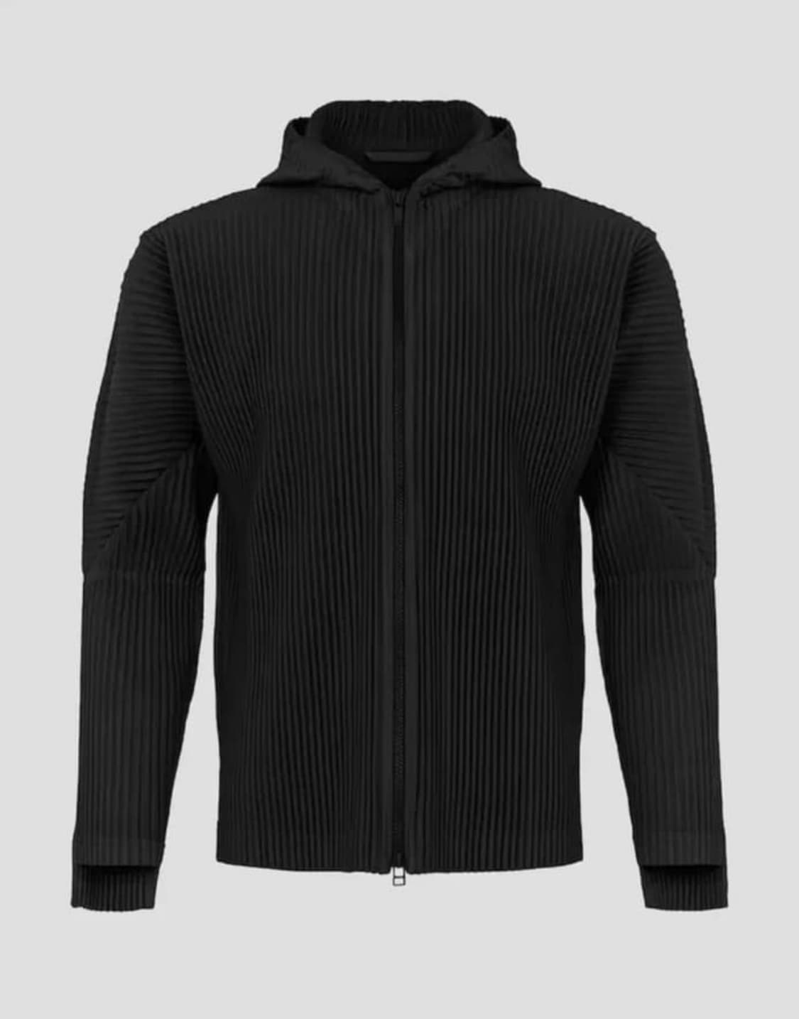 이세미야케 옴므플리세 하이넥 후드집업 블랙 2 상품이미지1