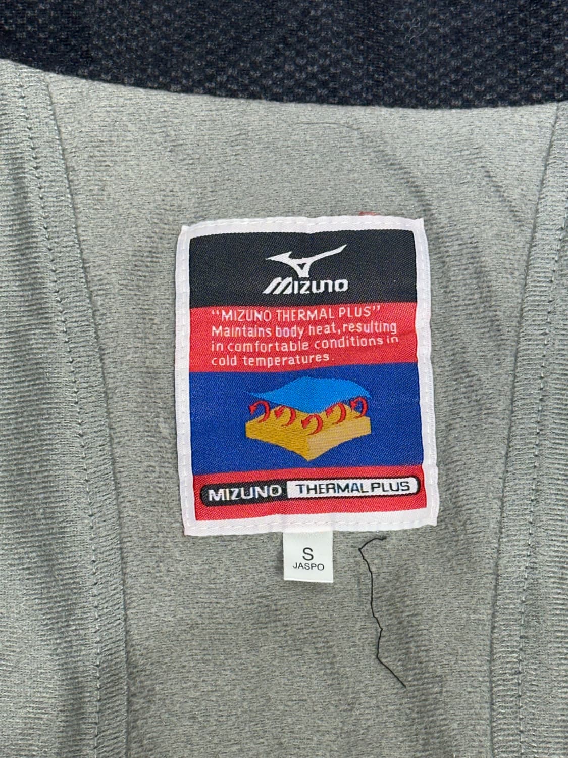 미즈노 차콜 화이트 사이드 라인 바람막이 자켓 S 상품이미지7