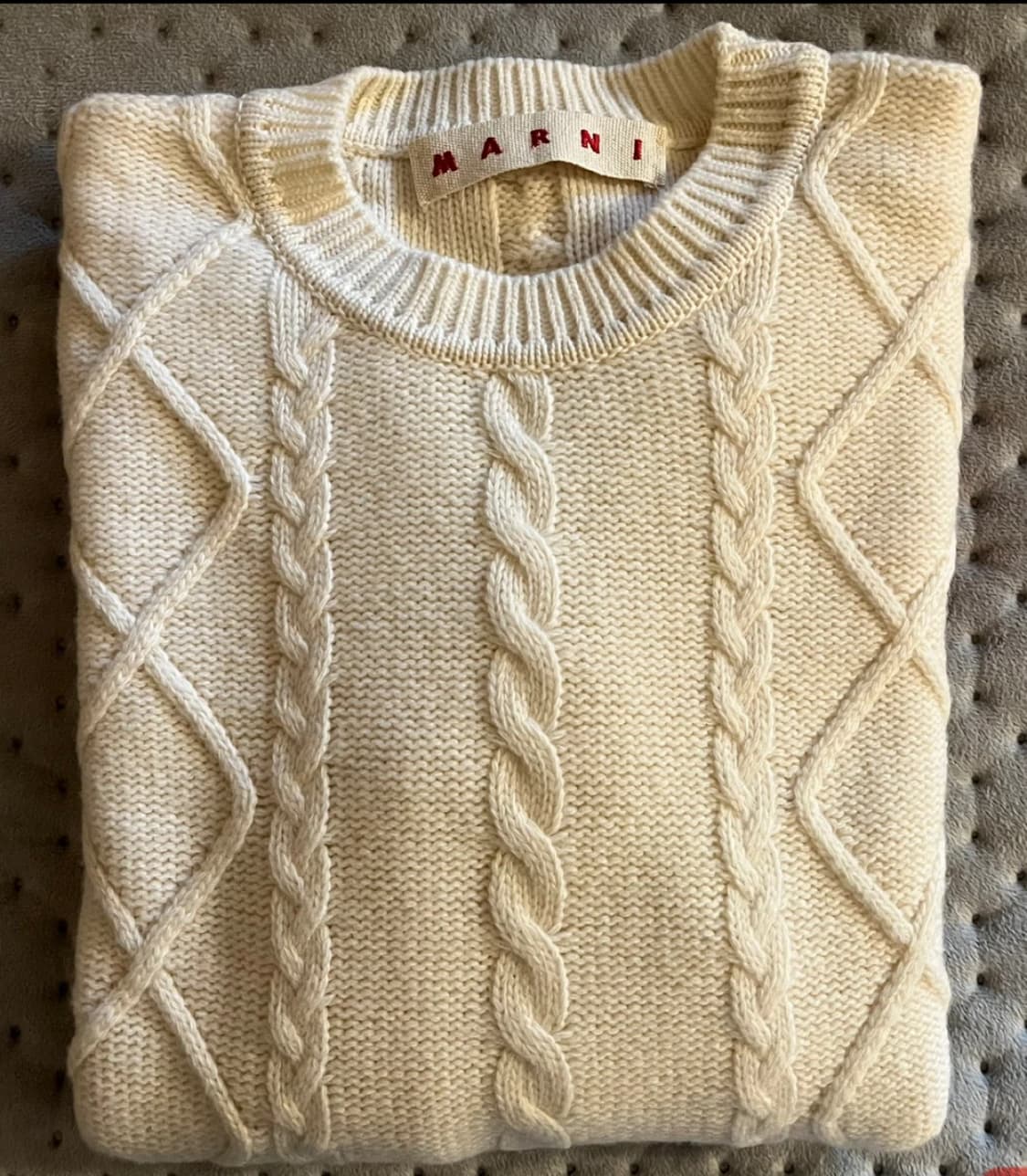 MARNI 아이보리색 케이블 니트 상품이미지3