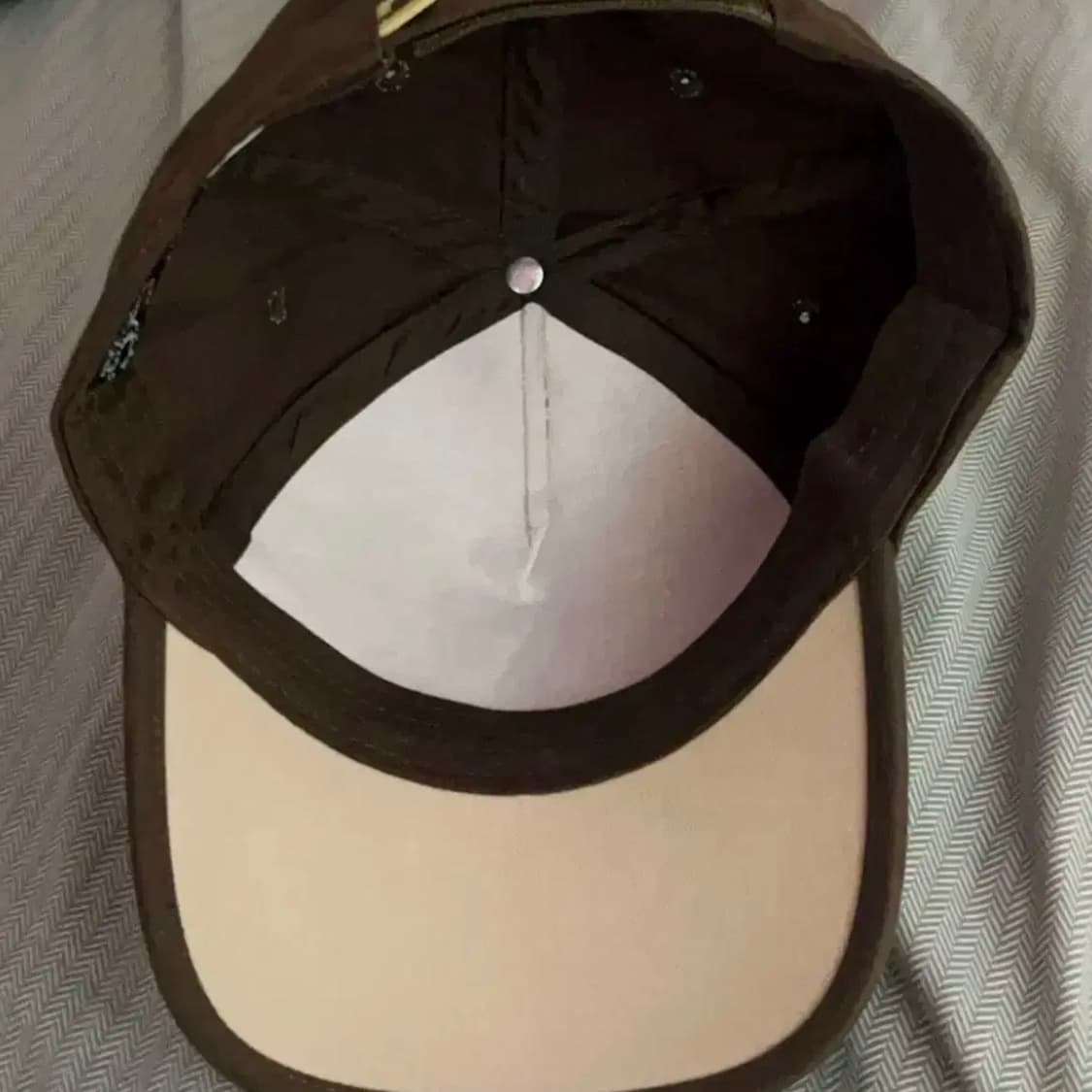 빈티지 베이지 브라운 볼캡 상품이미지2