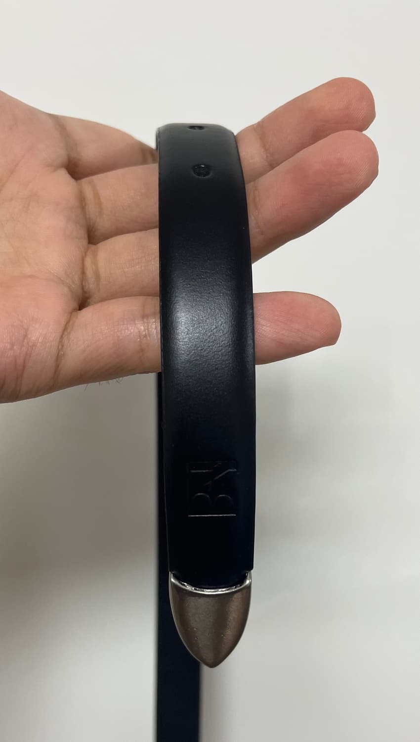 라벨아카이브 LB slim leather belt black 1size 상품이미지5