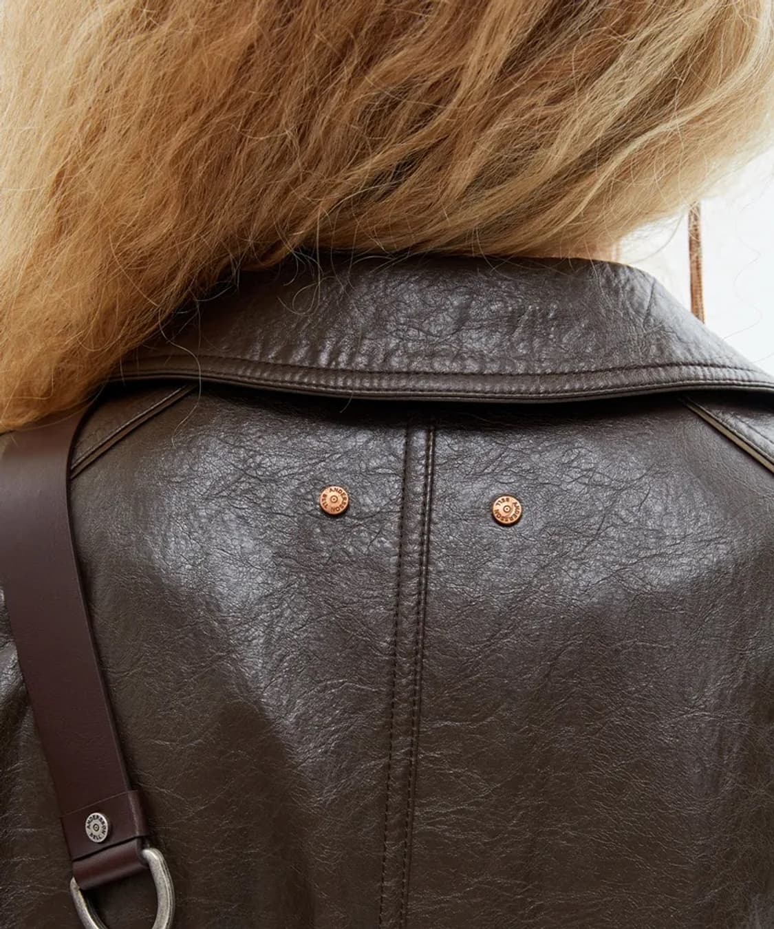 앤더슨벨  코트  AMBER FAUX LEATHER COMBO COAT 상품이미지7