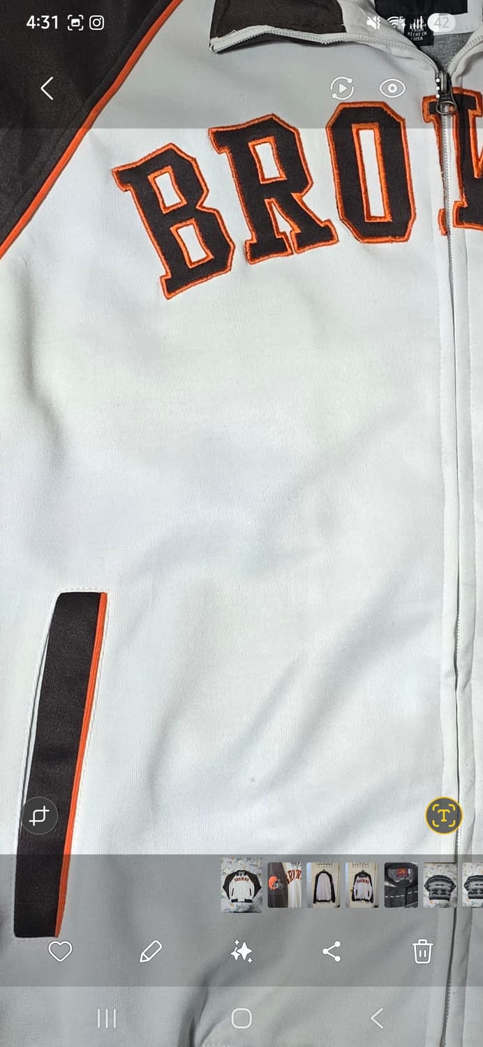 NFL 브라운스 팀 점퍼 L 상품이미지5