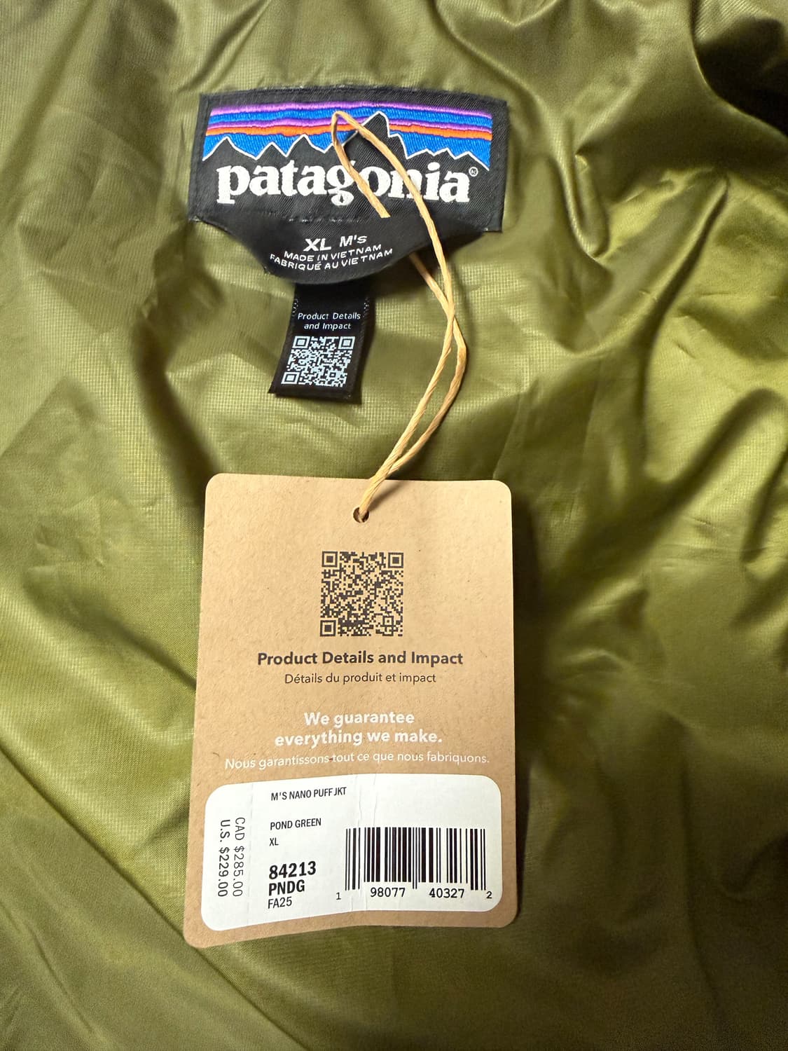 파다고니아 나노퍼프 새제품XL 상품이미지2