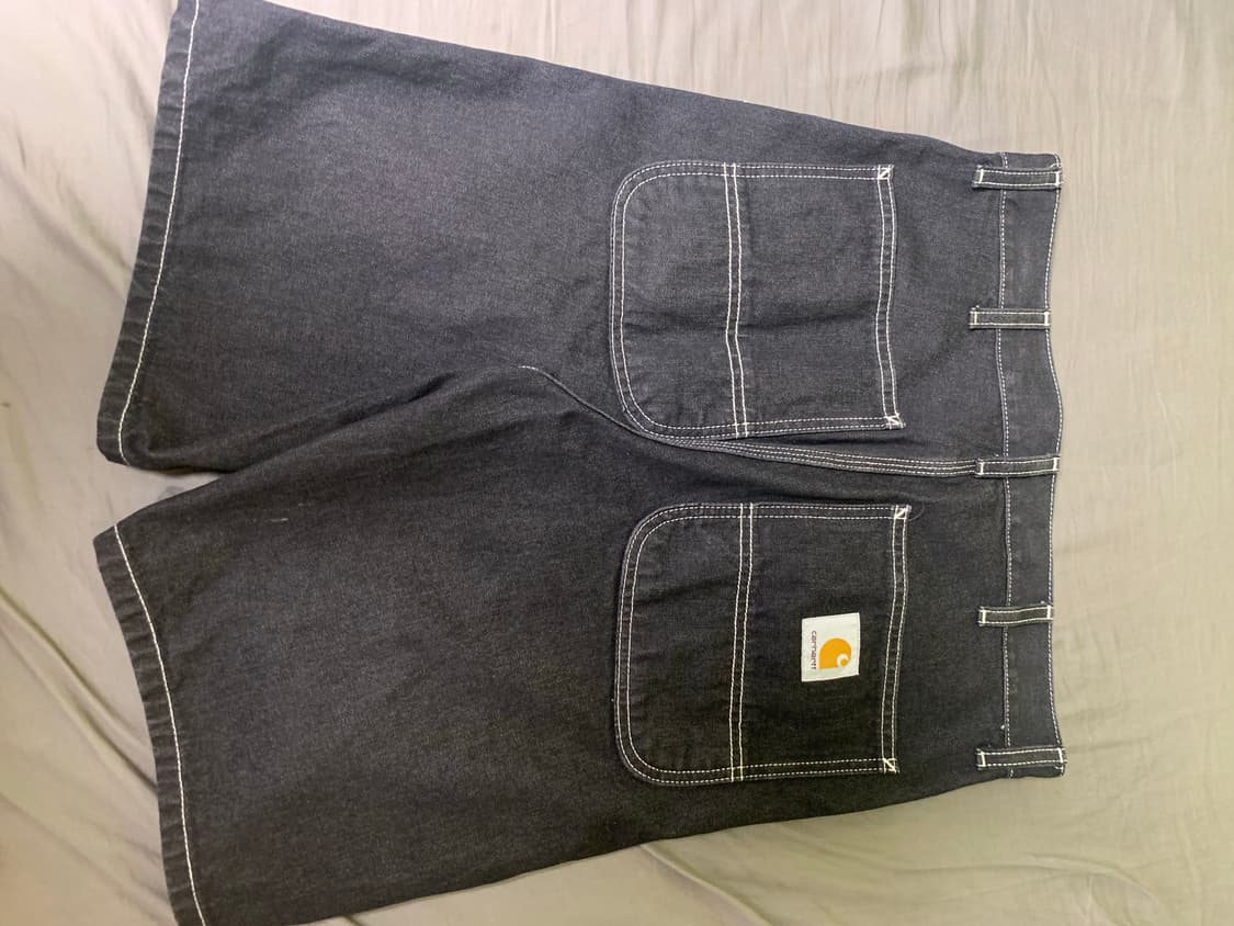 칼하트 wip 심플 쇼츠 블랙 상품이미지3