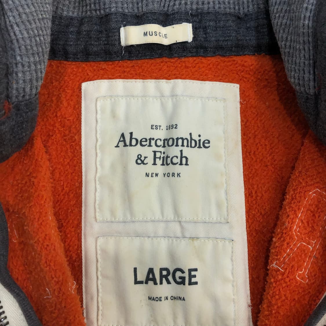 아베크롬비 오렌지 디스 후드집업 자켓 상품이미지5