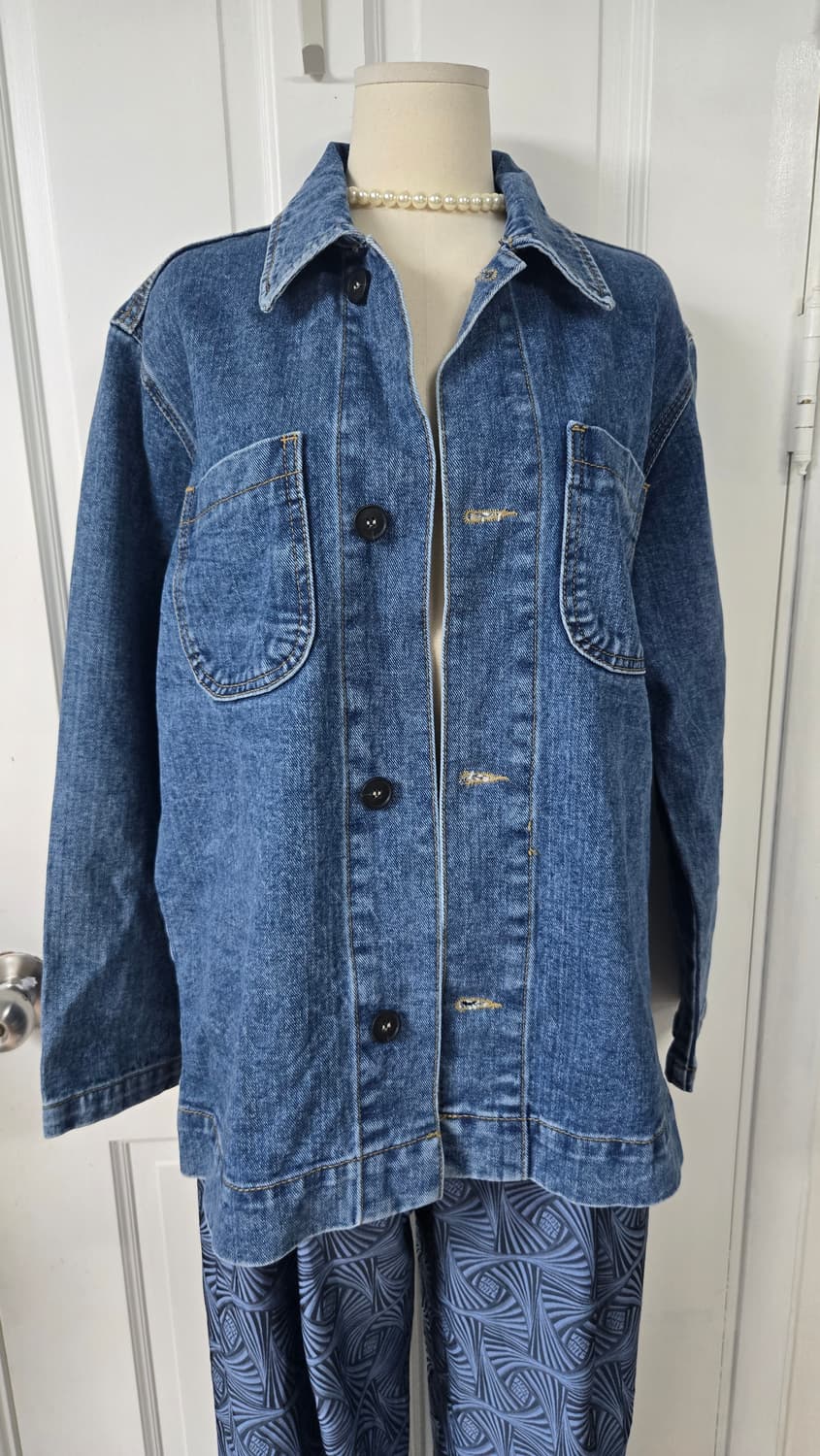 😍무배)👗새상품)스타일난다 데님자켓 상품이미지2