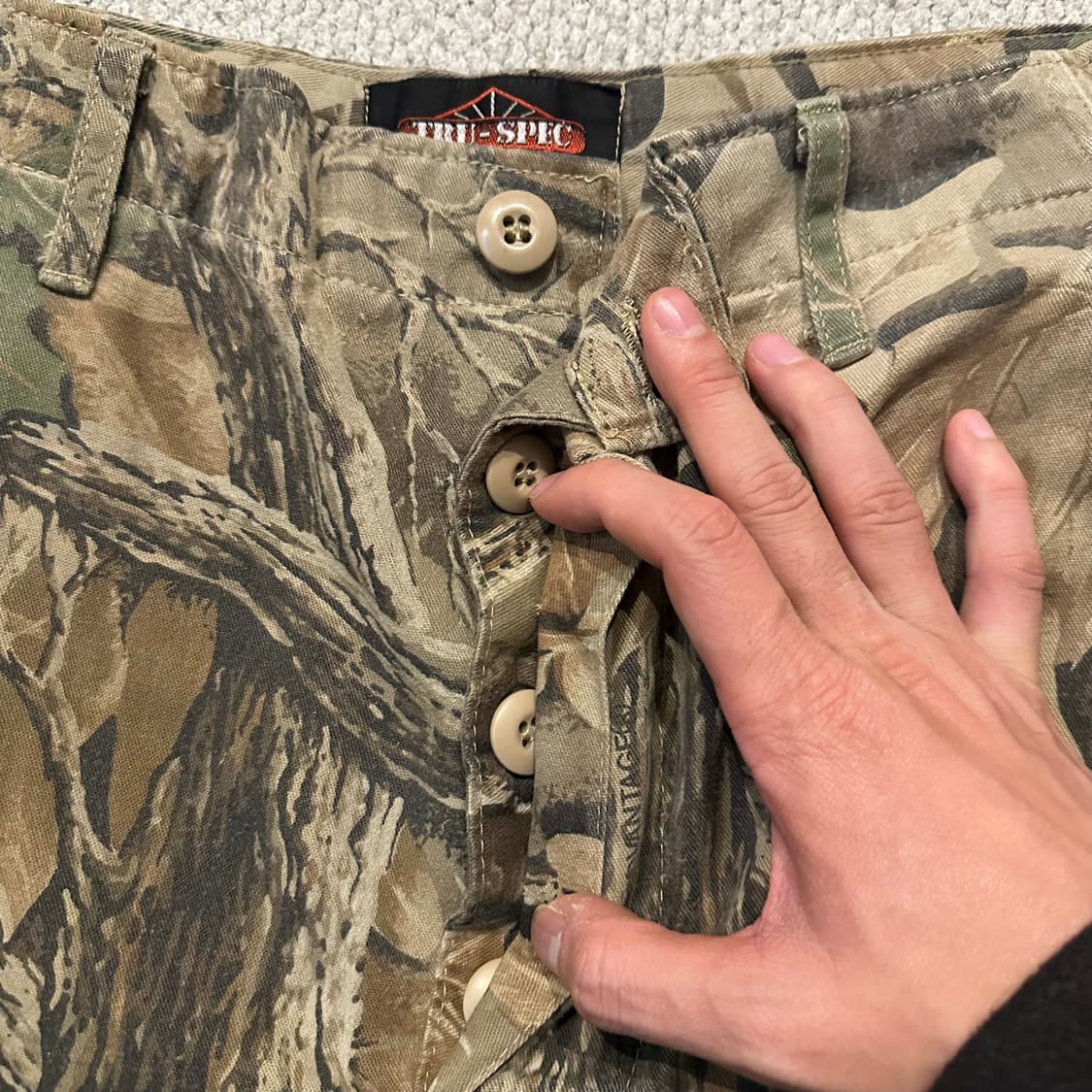 90s TRUSPEC 리얼트리 카고 더블니 팬츠 상품이미지5