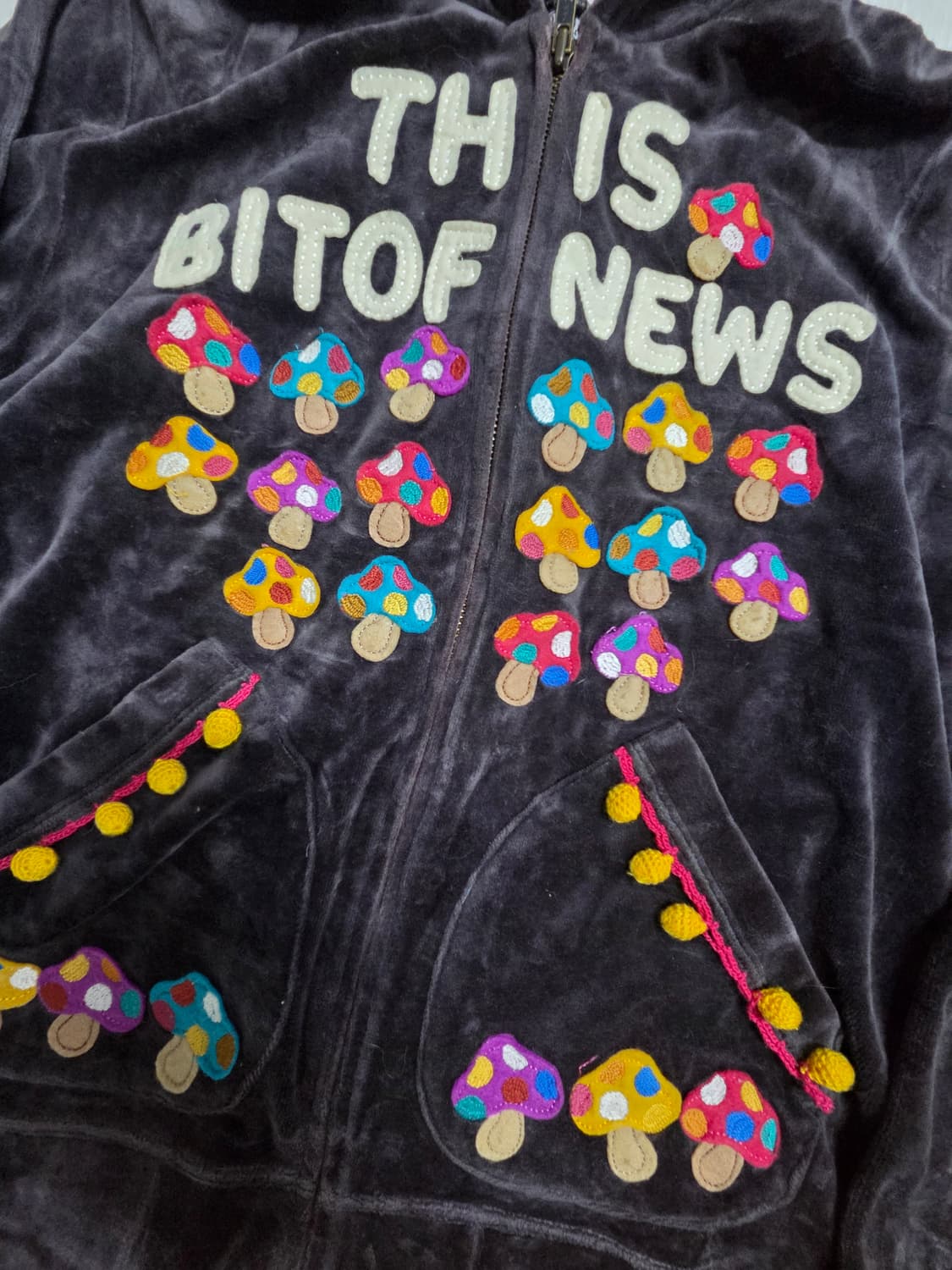 rough 버섯 패치 후드집업 상품이미지2