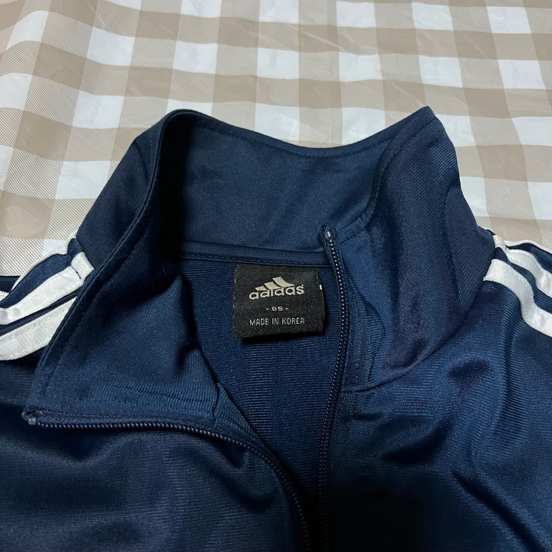 아디다스 빈티지 져지 네이비 95 삼선 트랙탑 집업 Y2K 상품이미지2